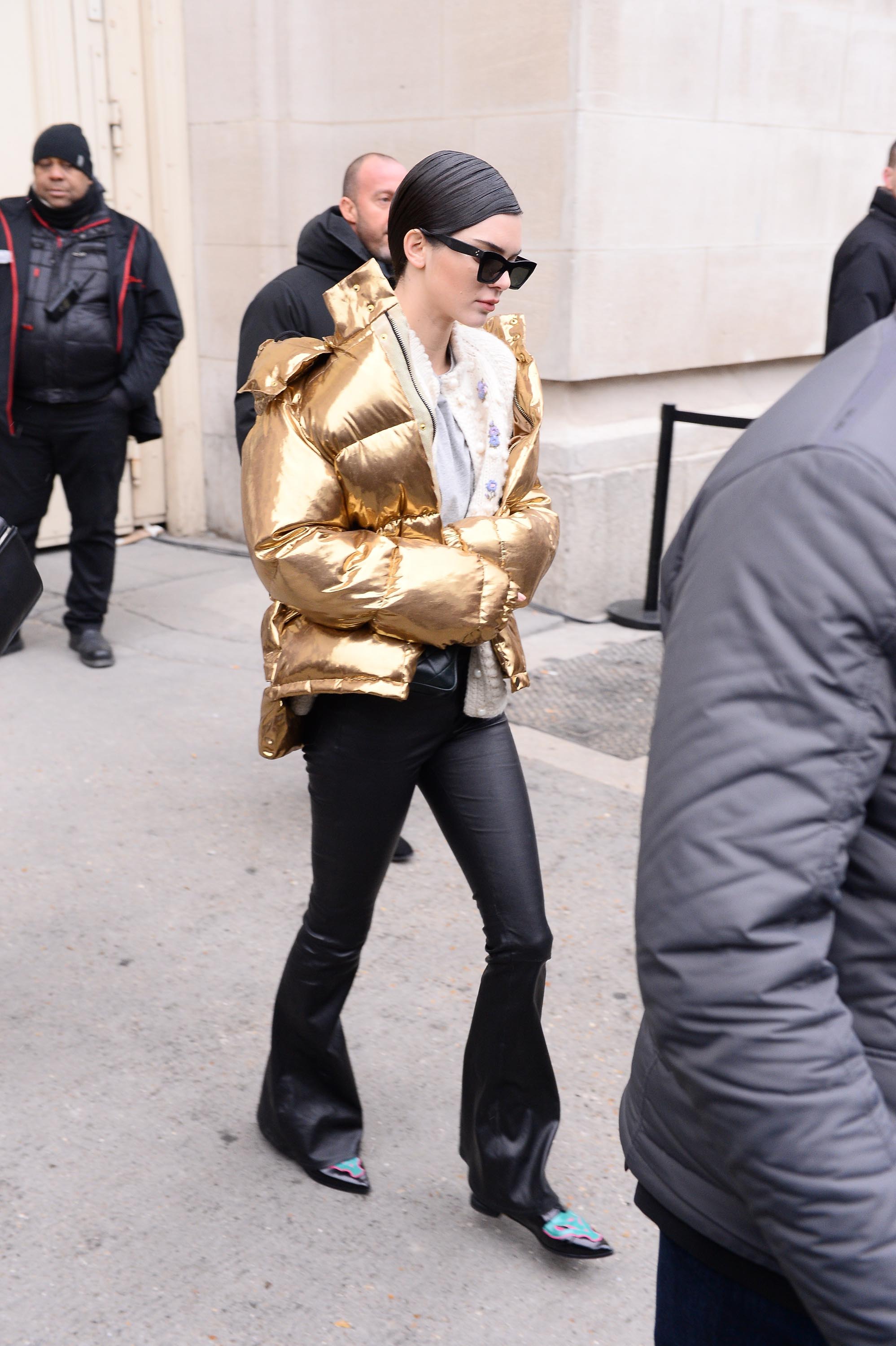 Kendall Jenner out in Paris