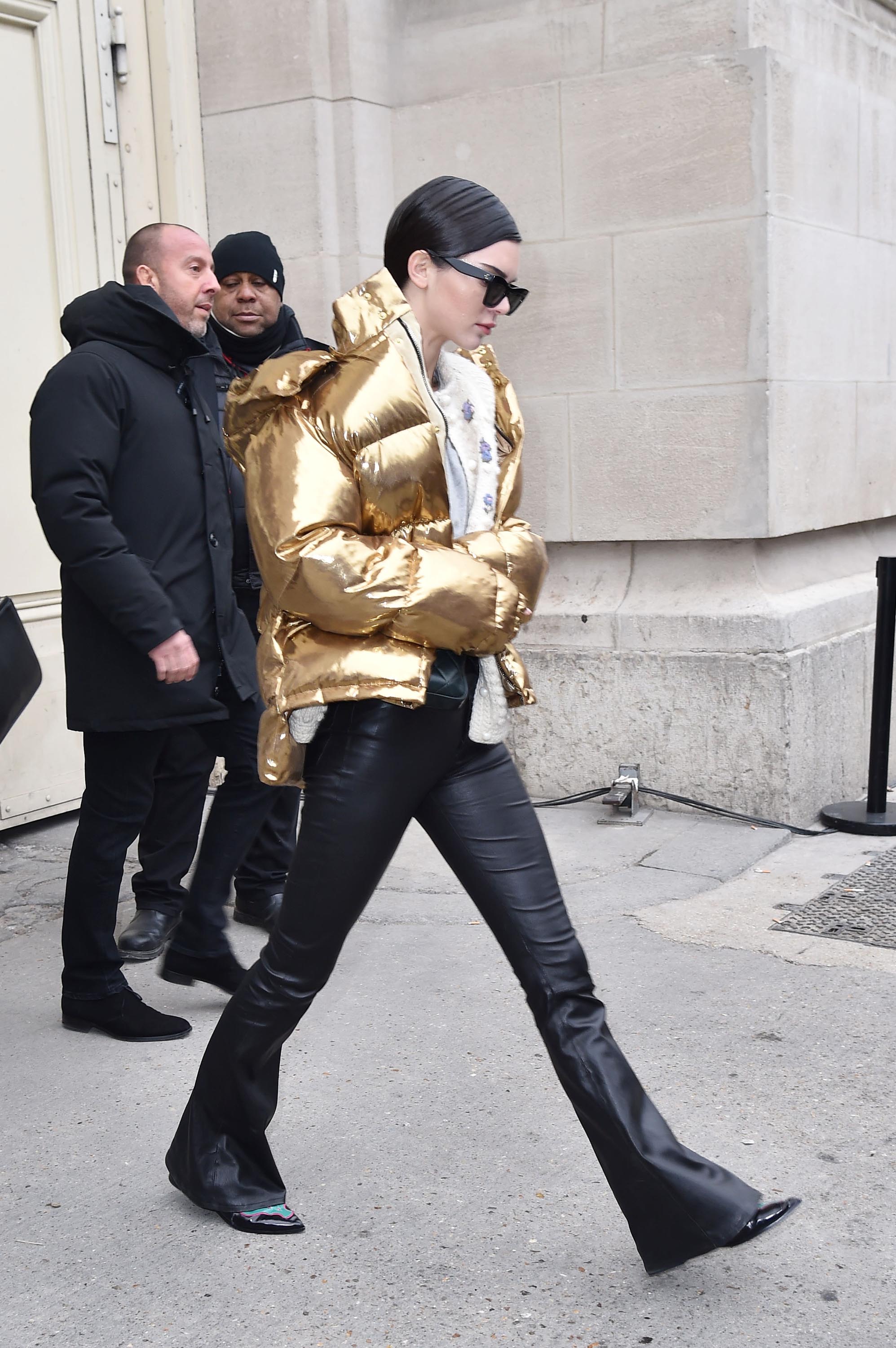 Kendall Jenner out in Paris