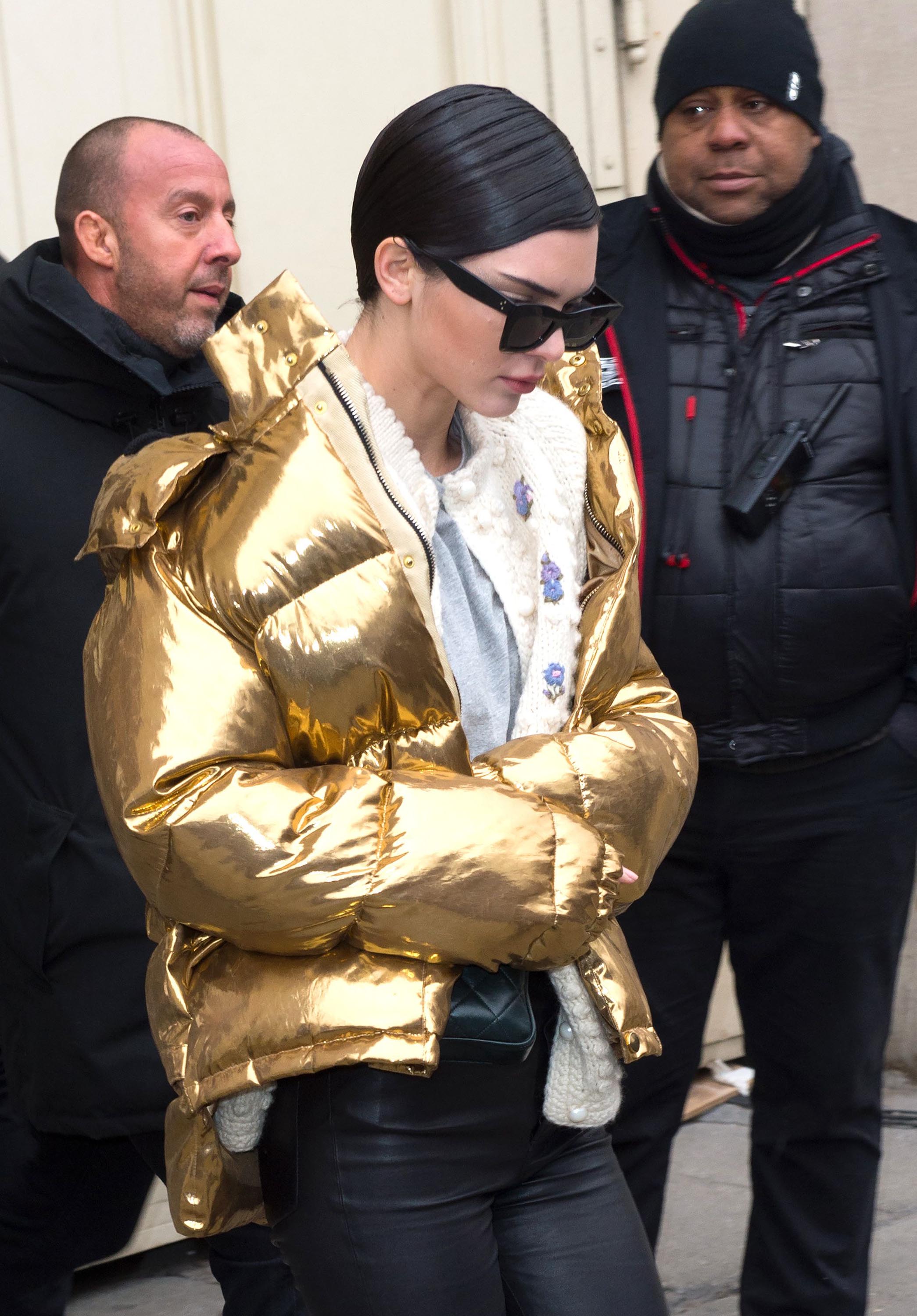 Kendall Jenner out in Paris