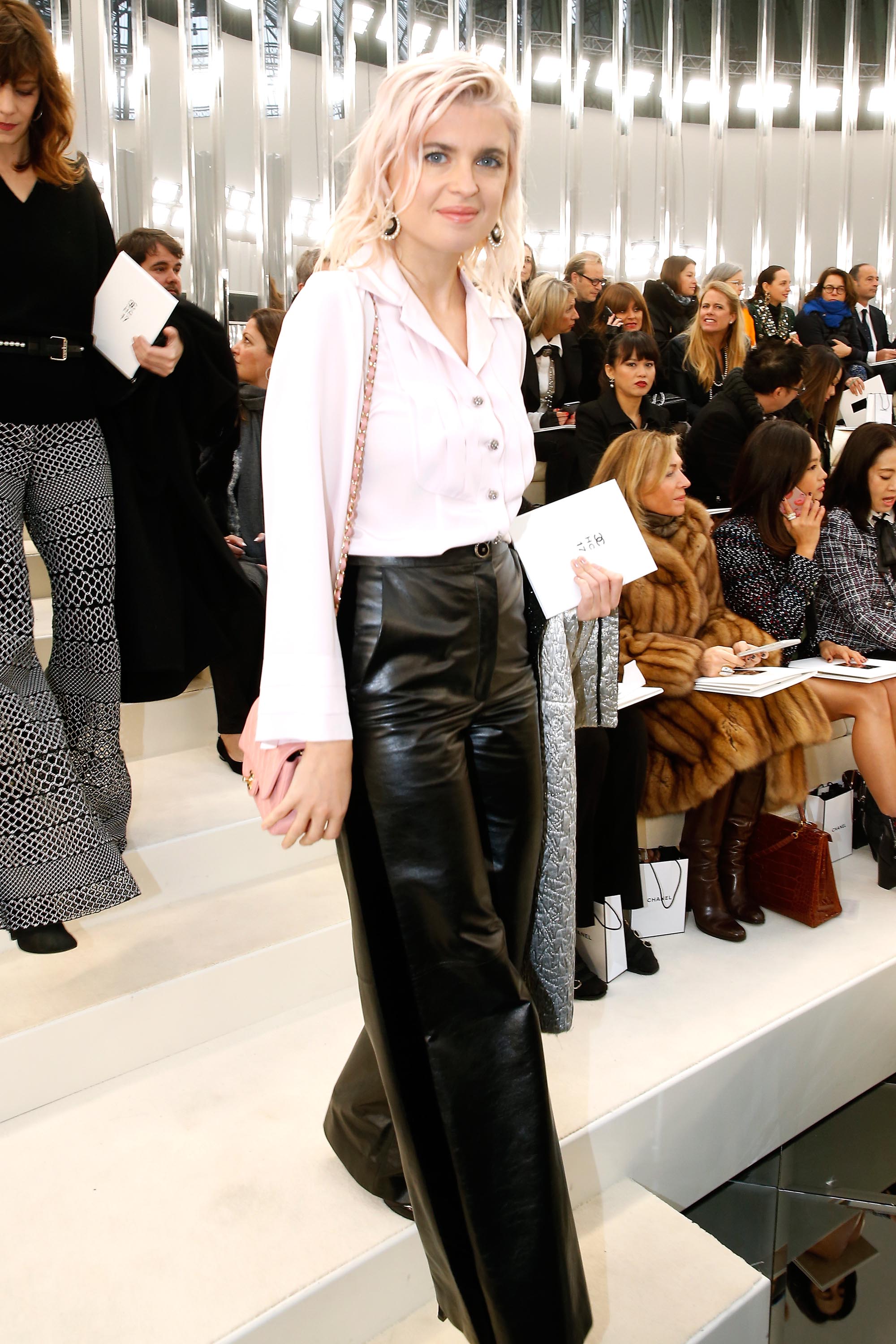 Liu Wen arrives at the Chanel Fashion Show