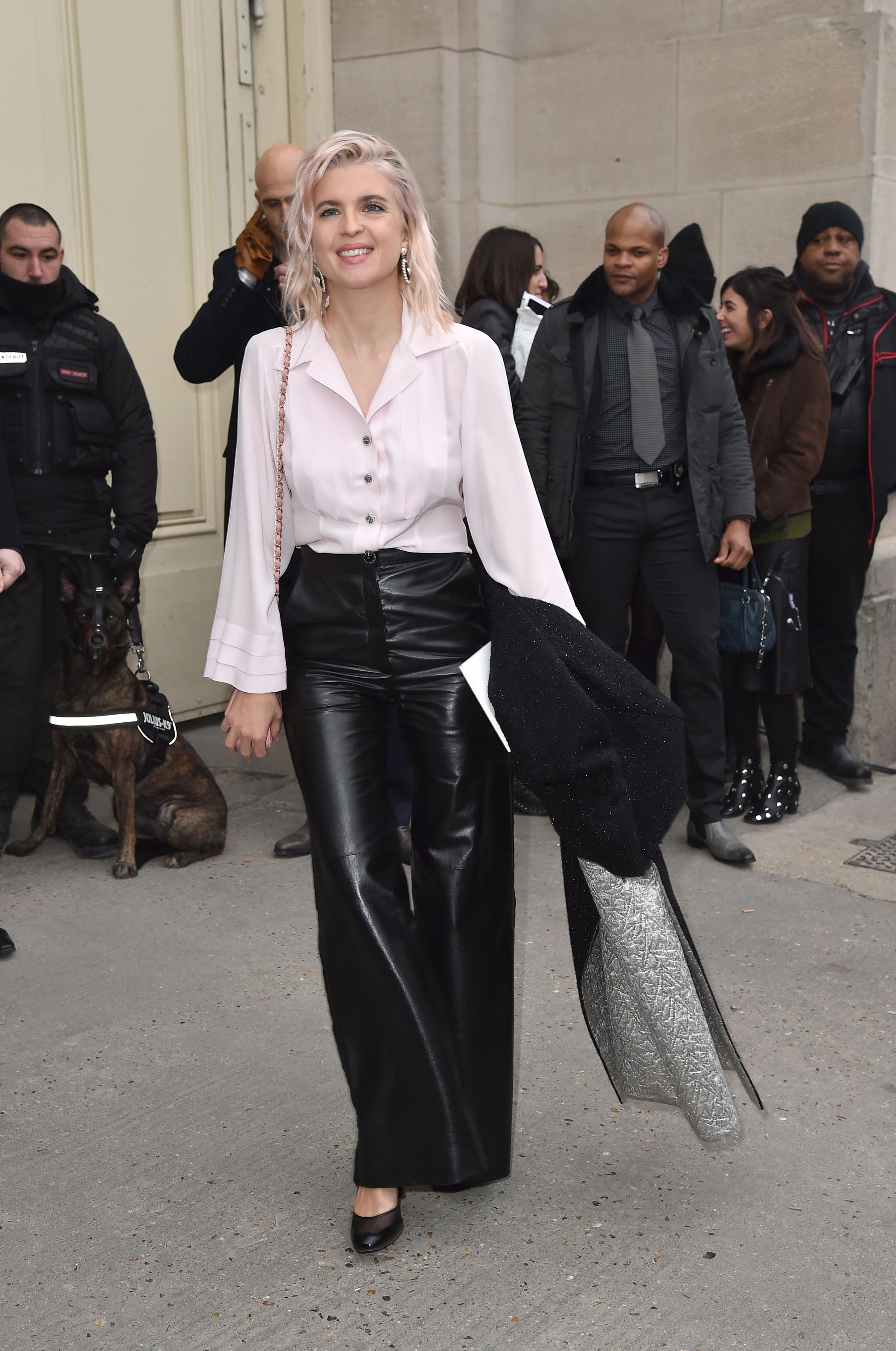 Liu Wen arrives at the Chanel Fashion Show