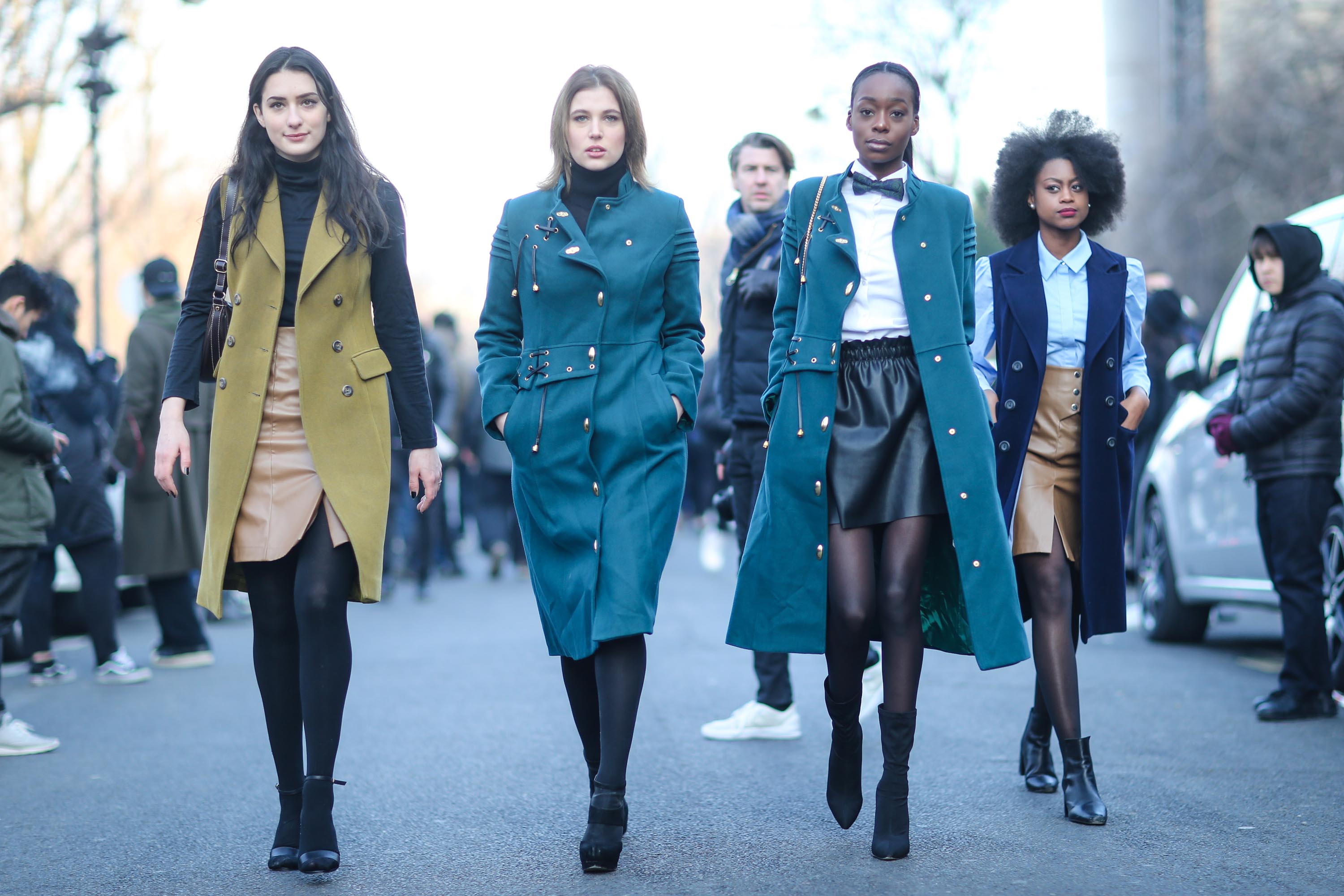 Street Style in Paris during the Paris Fashion Week