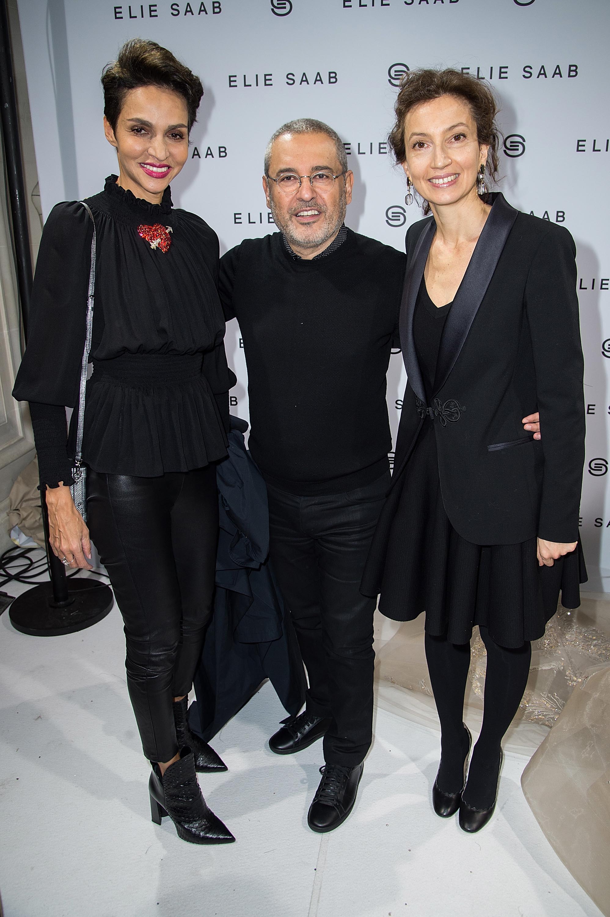 Farida Khelfa attends Paris Fashion Week