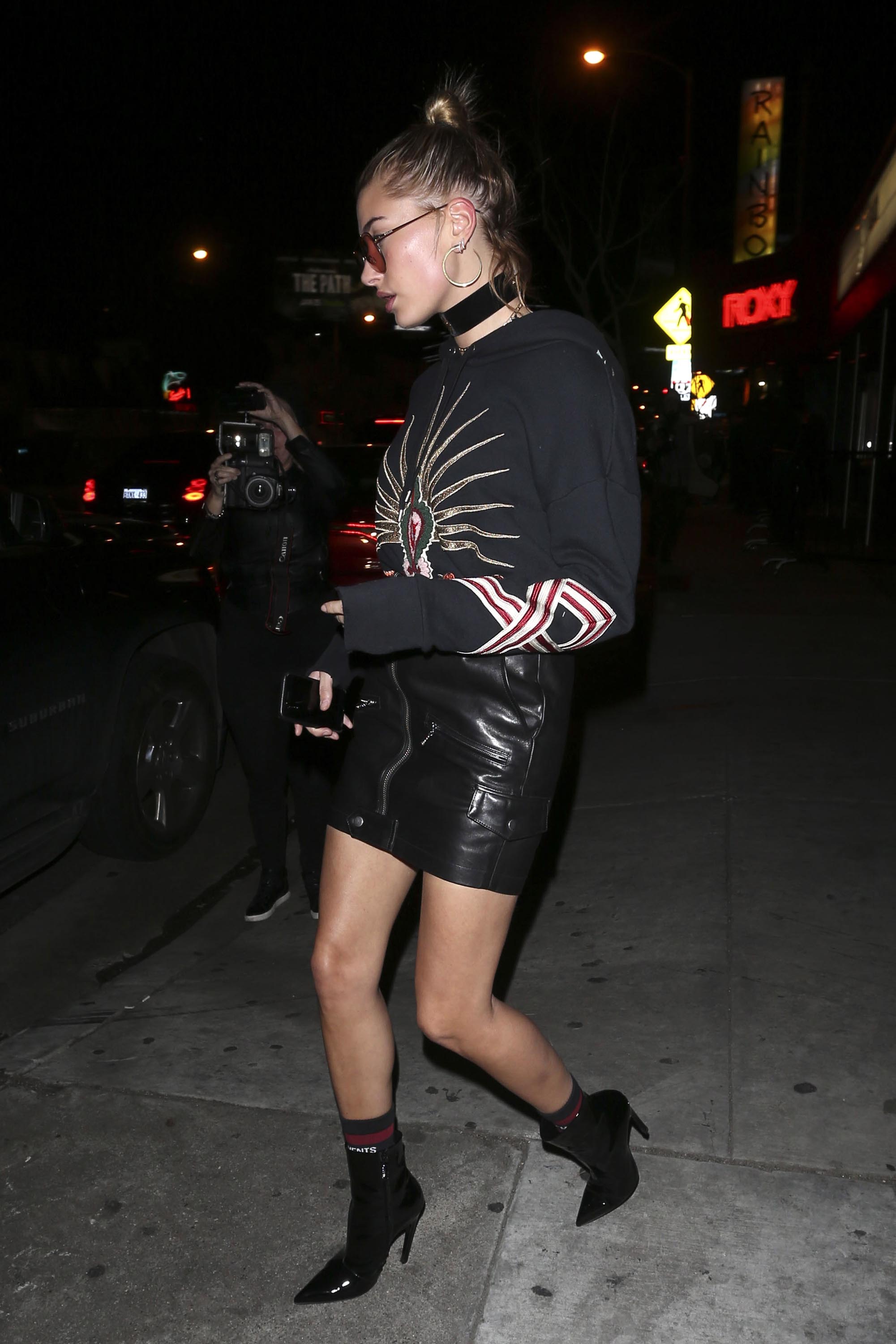 Hailey Baldwin is seen in LA