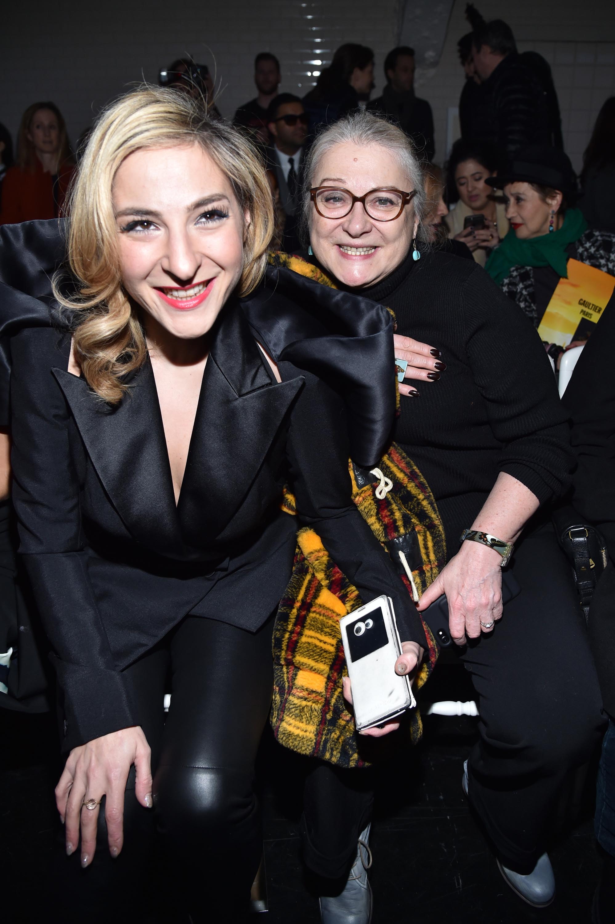 Marilou Berry & Berengere Krief attend the Jean Paul Gaultier Haute Couture Spring Summer 2017 show