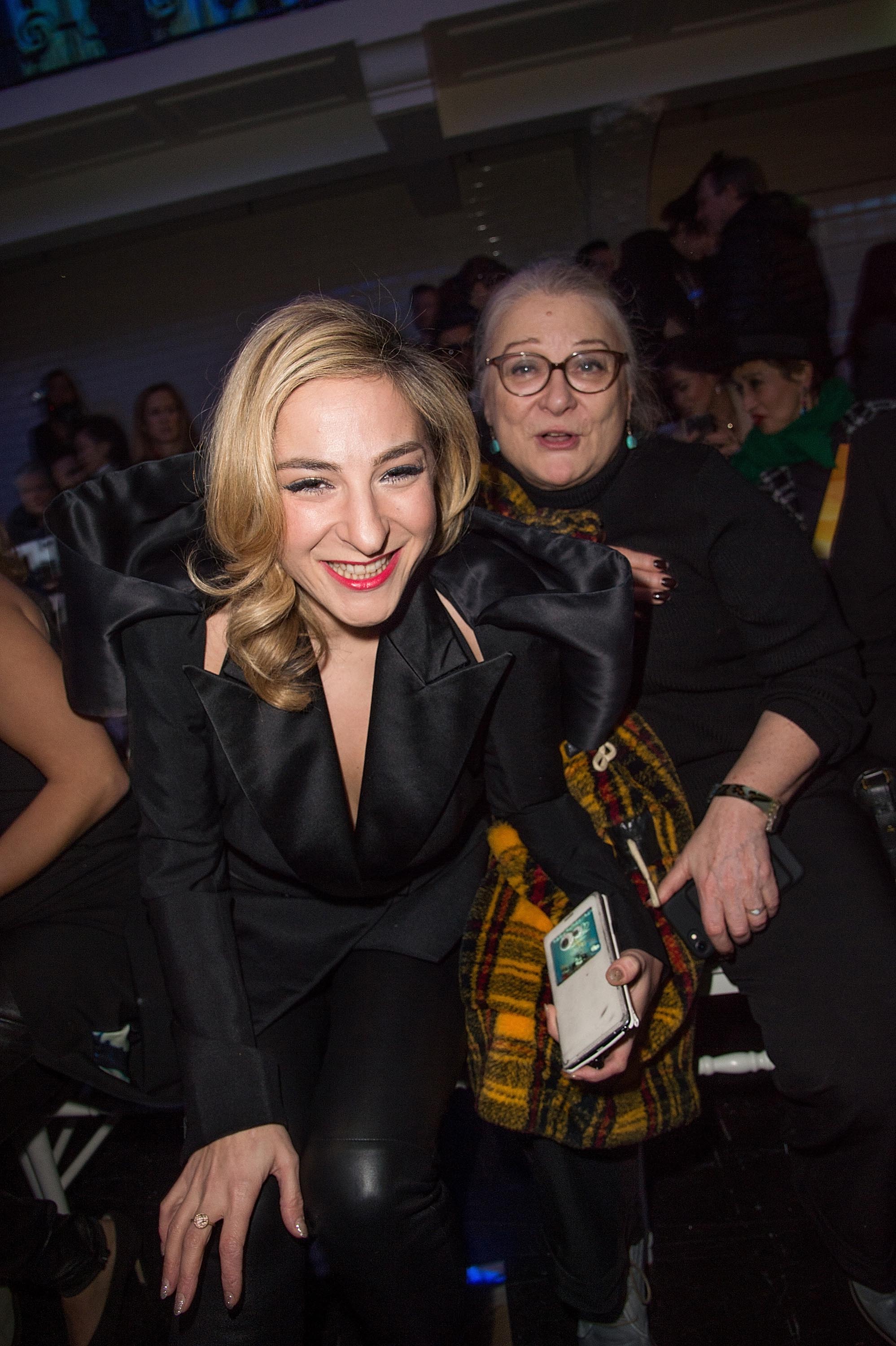 Marilou Berry & Berengere Krief attend the Jean Paul Gaultier Haute Couture Spring Summer 2017 show