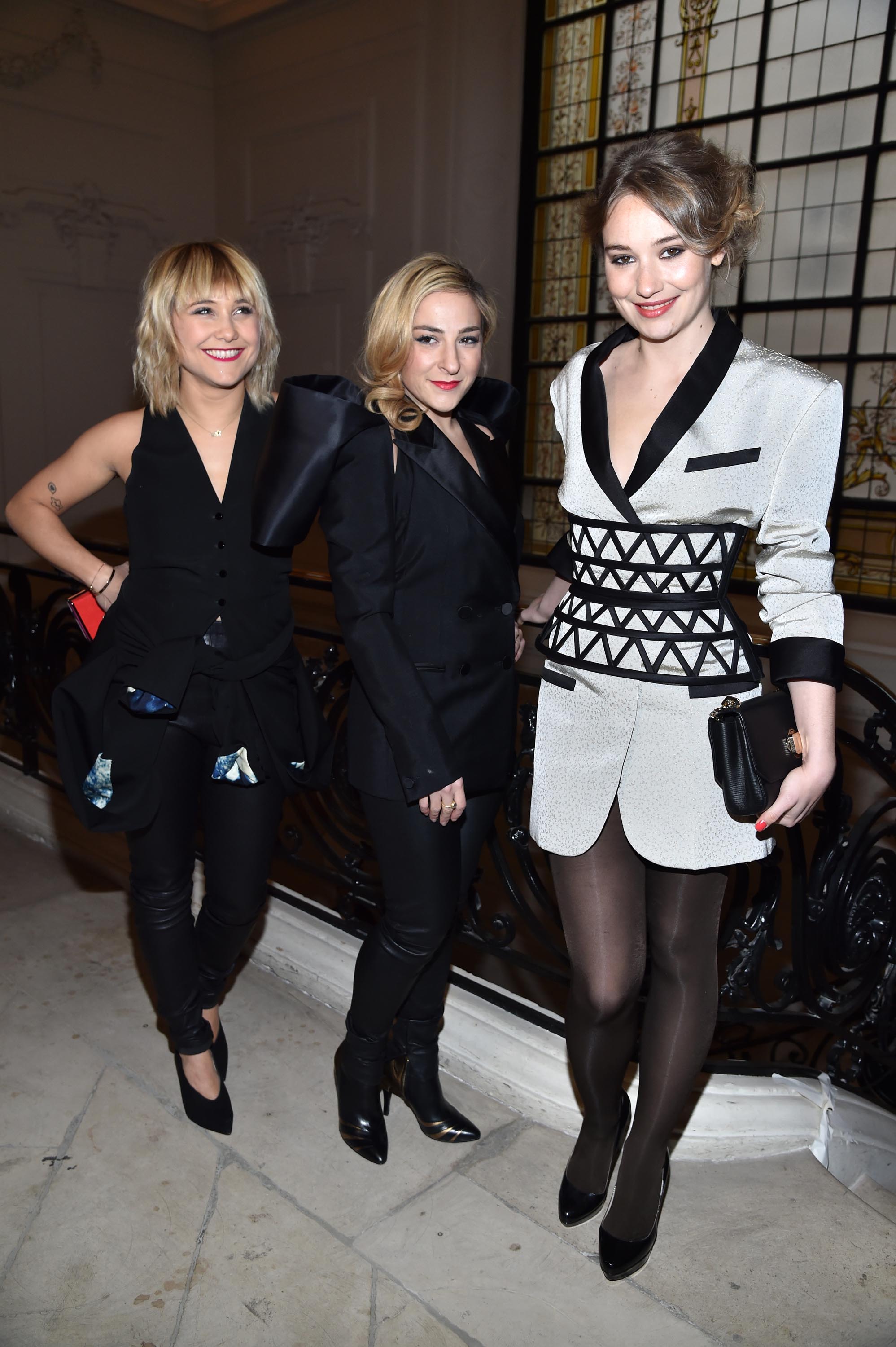 Marilou Berry & Berengere Krief attend the Jean Paul Gaultier Haute Couture Spring Summer 2017 show