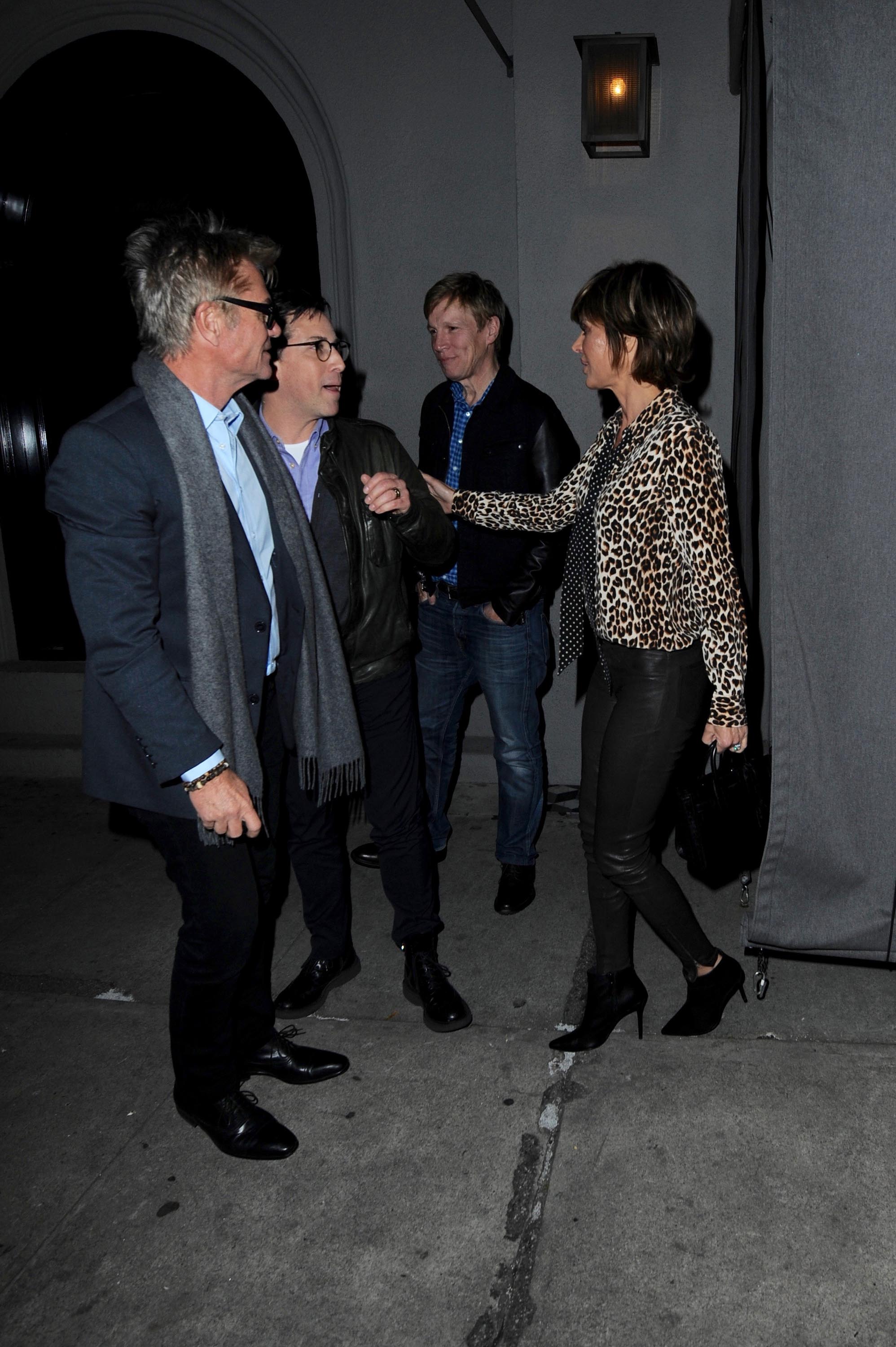 Lisa Rinna dinner at Craigs in West Hollywood