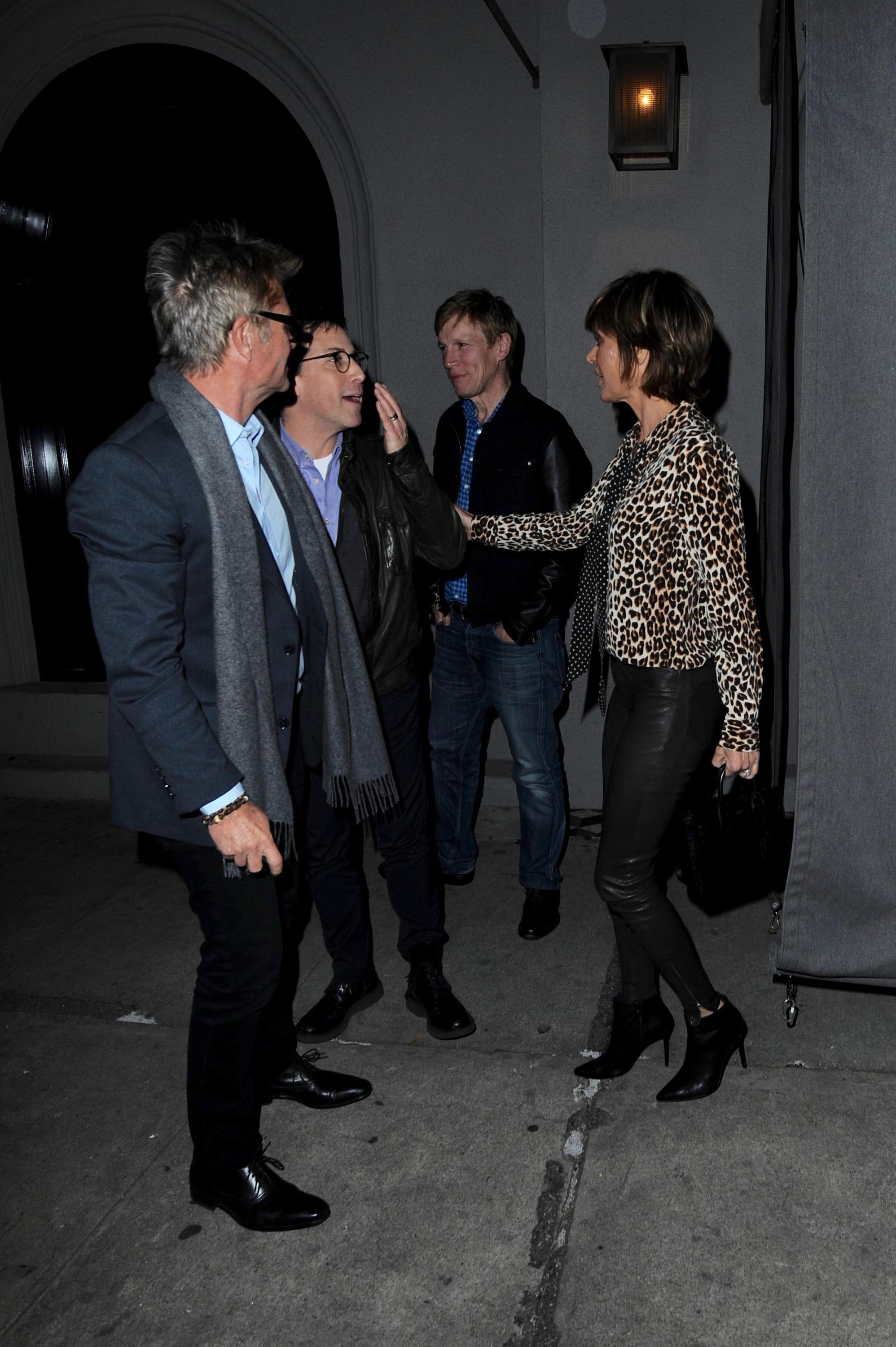 Lisa Rinna dinner at Craigs in West Hollywood