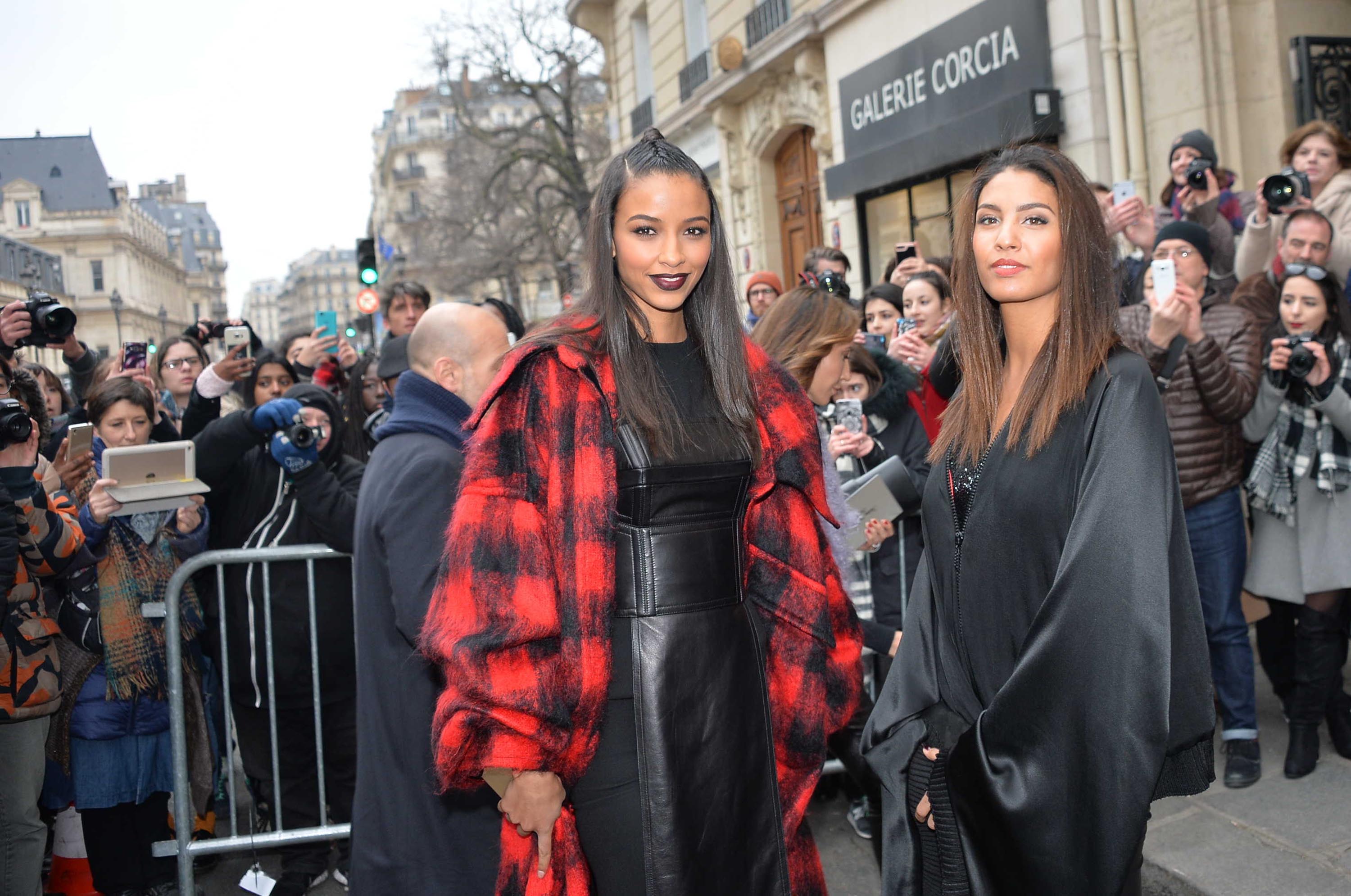 Flora Coquerel attends the Jean-Paul Gaultier fashion show