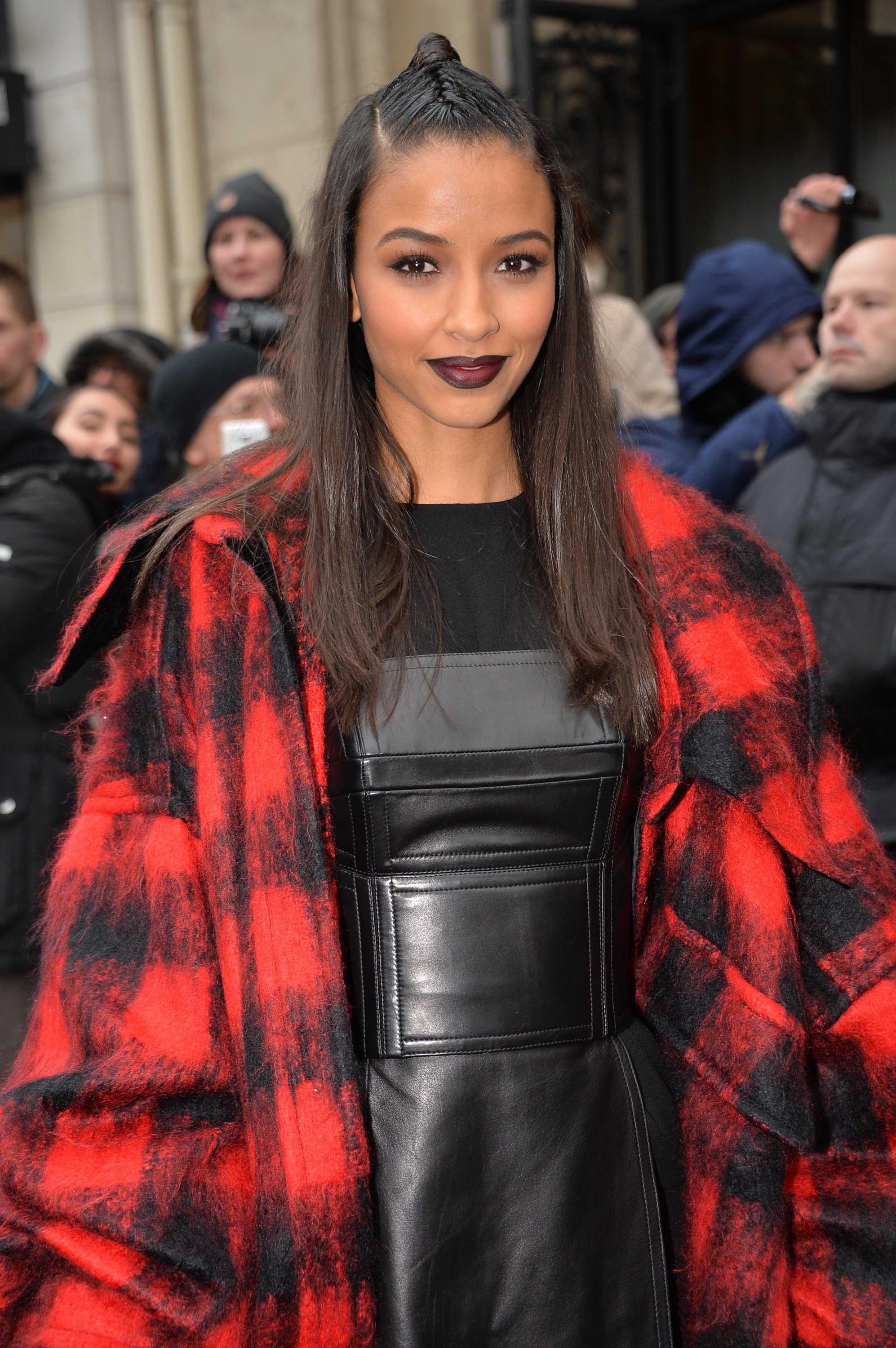 Flora Coquerel attends the Jean-Paul Gaultier fashion show