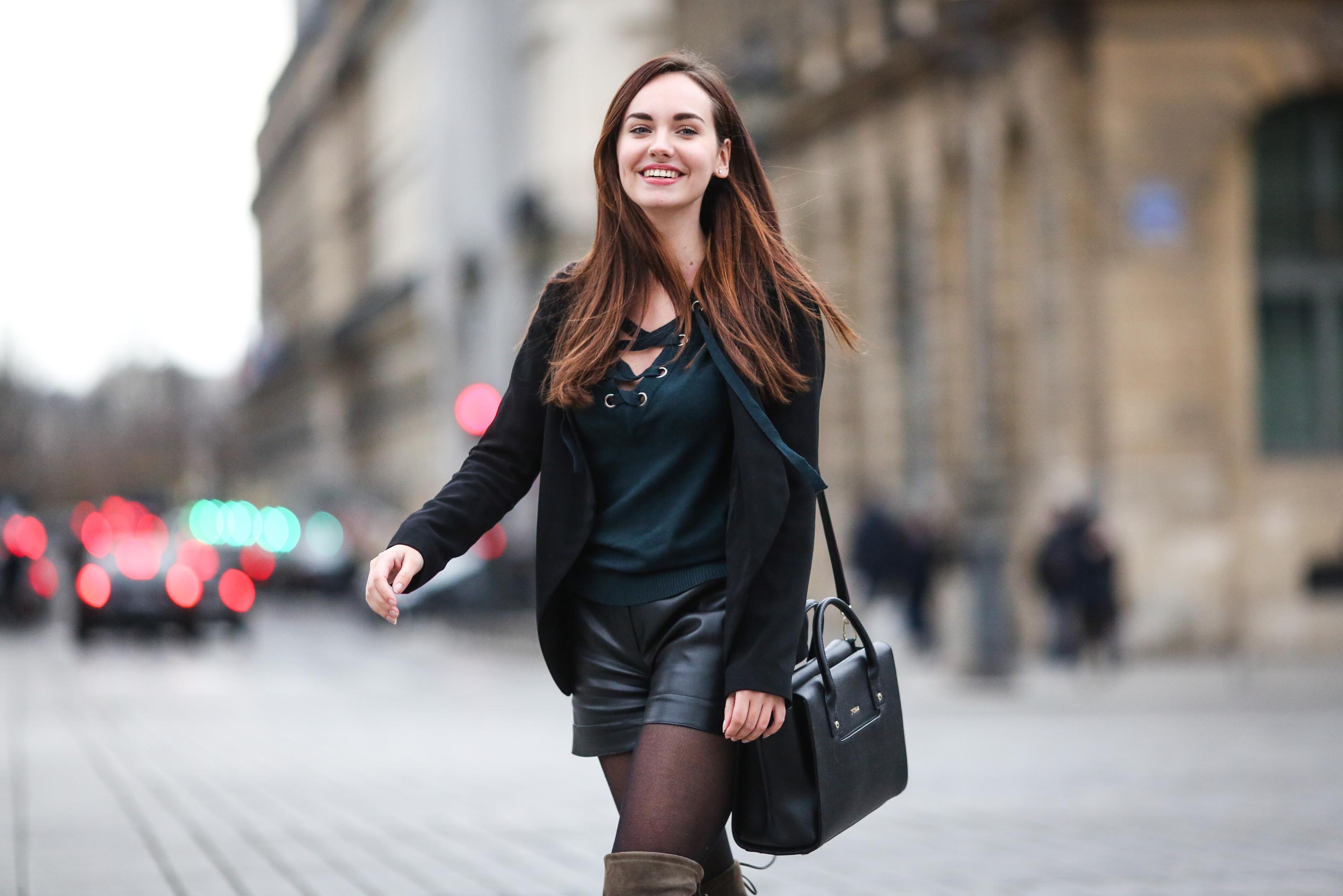 Ophelie Duvillard street style in Paris