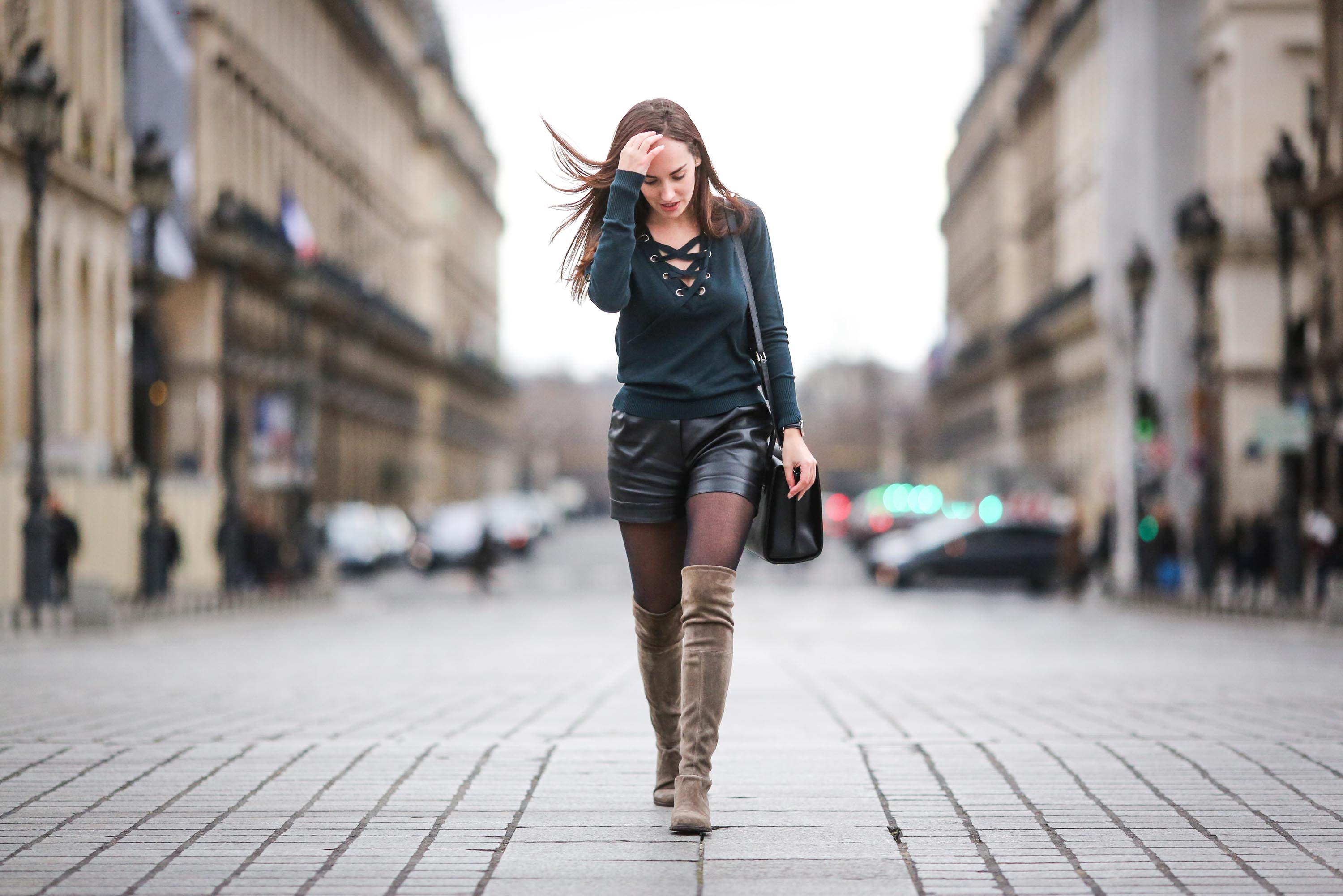 Ophelie Duvillard street style in Paris