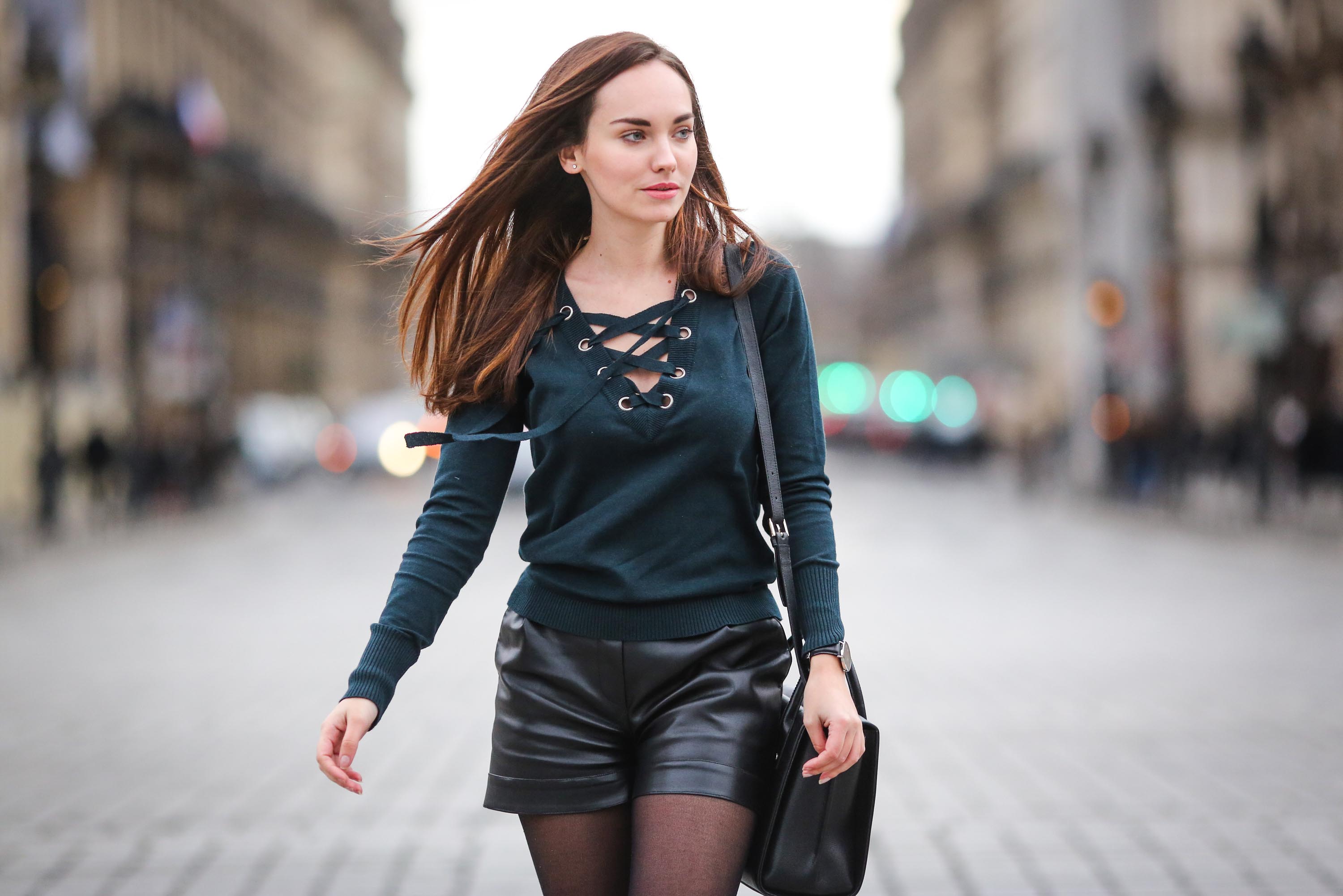 Ophelie Duvillard street style in Paris