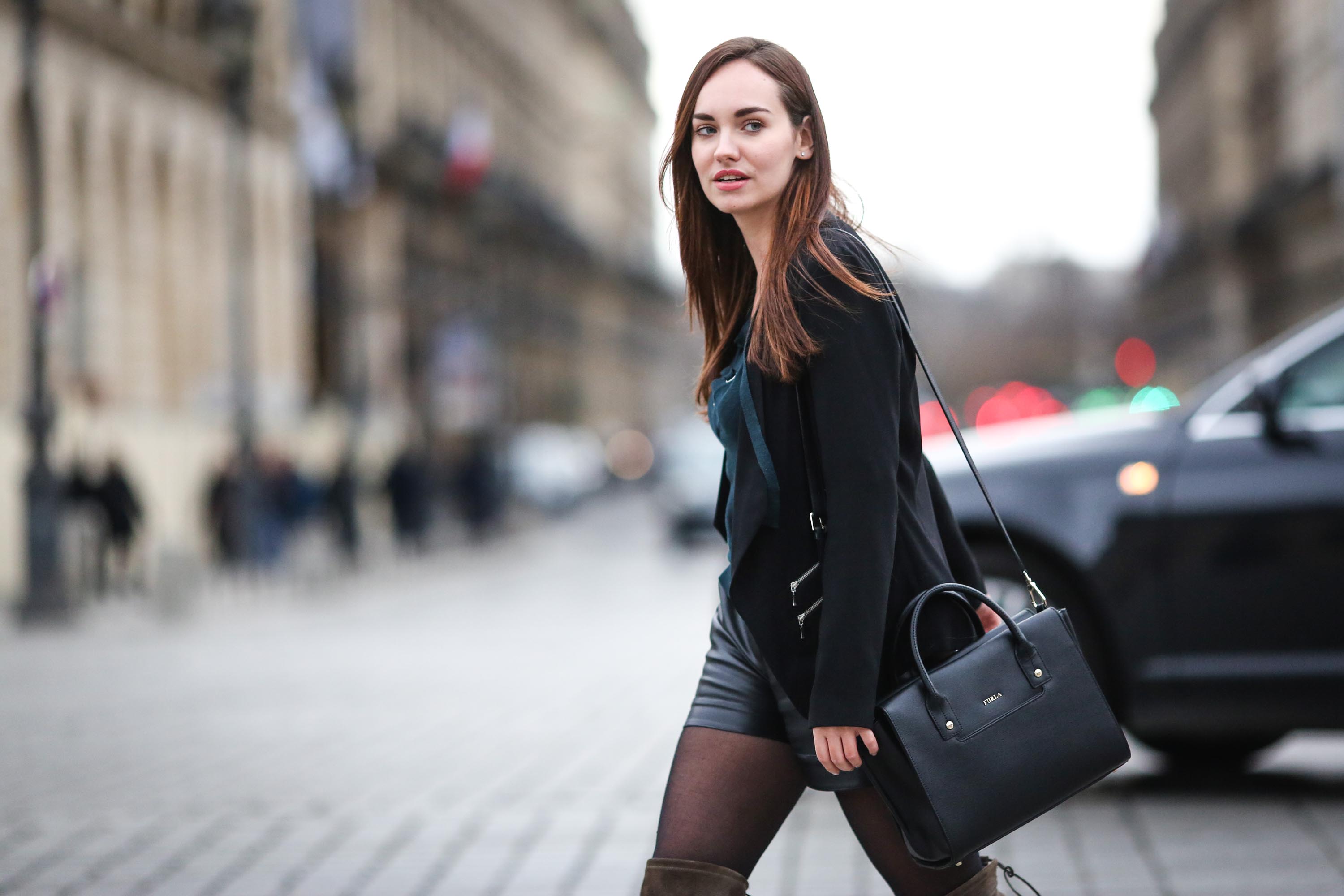 Ophelie Duvillard street style in Paris