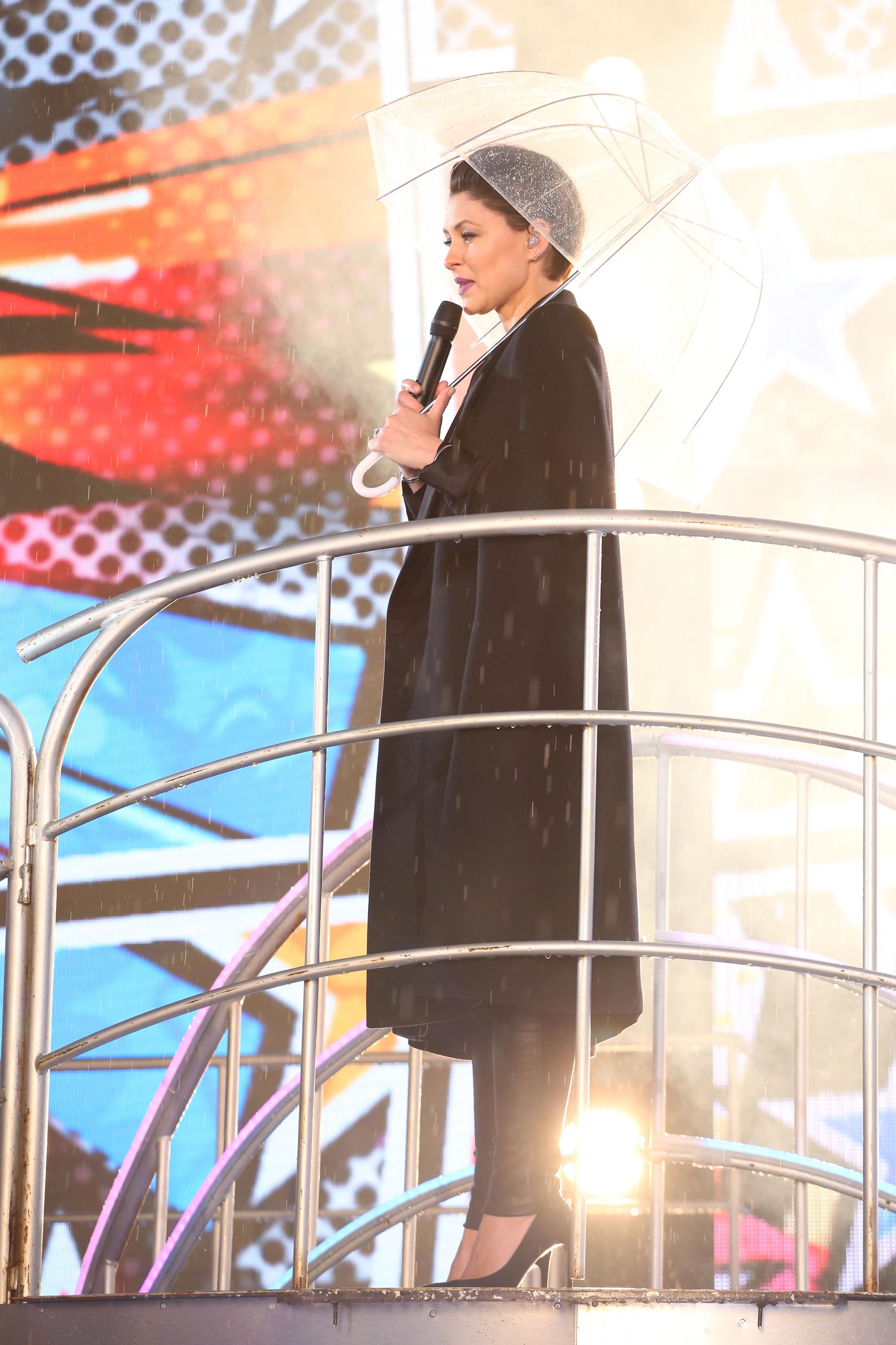 Emma Willis attends Celebrity Big Brother eviction