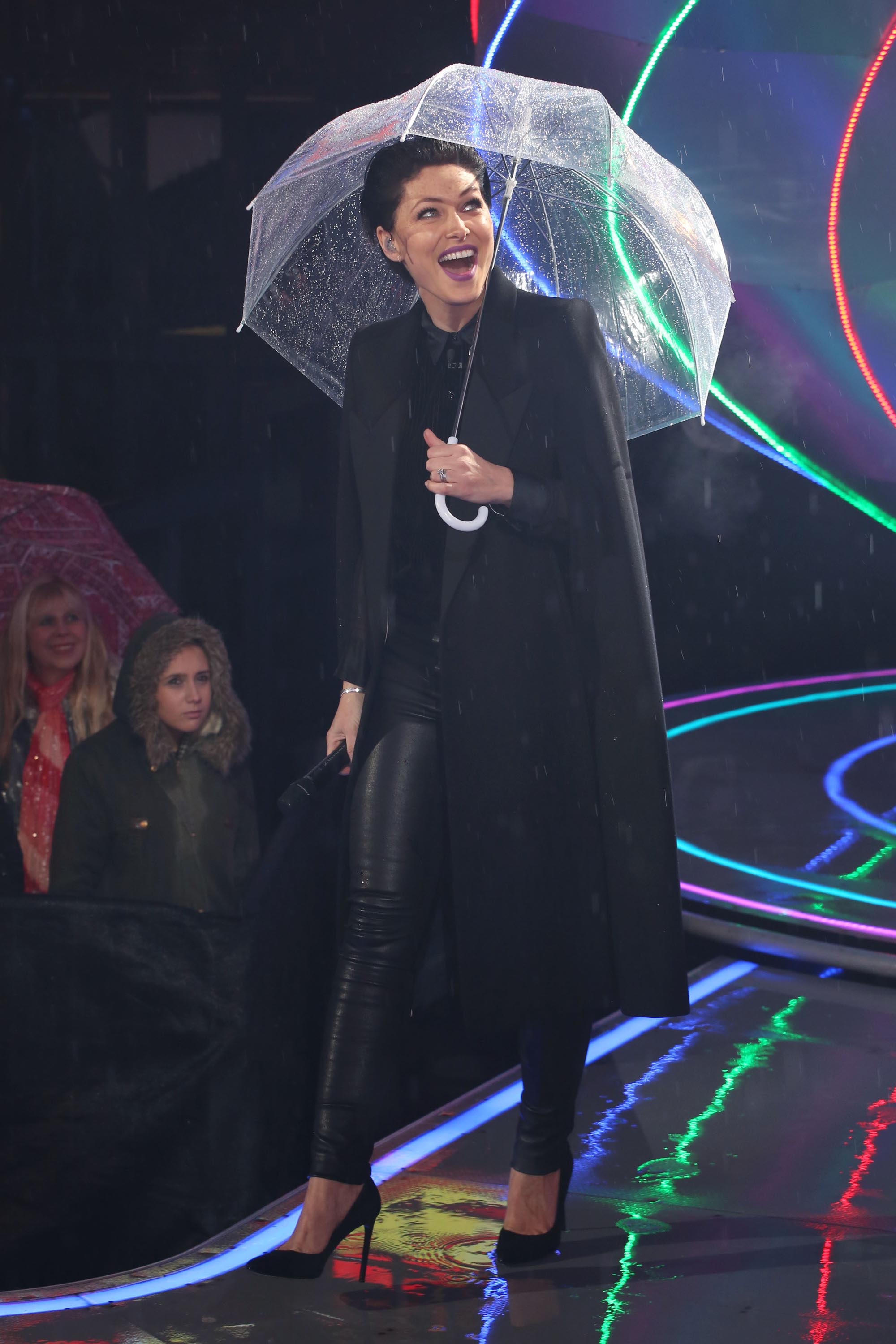 Emma Willis attends Celebrity Big Brother eviction