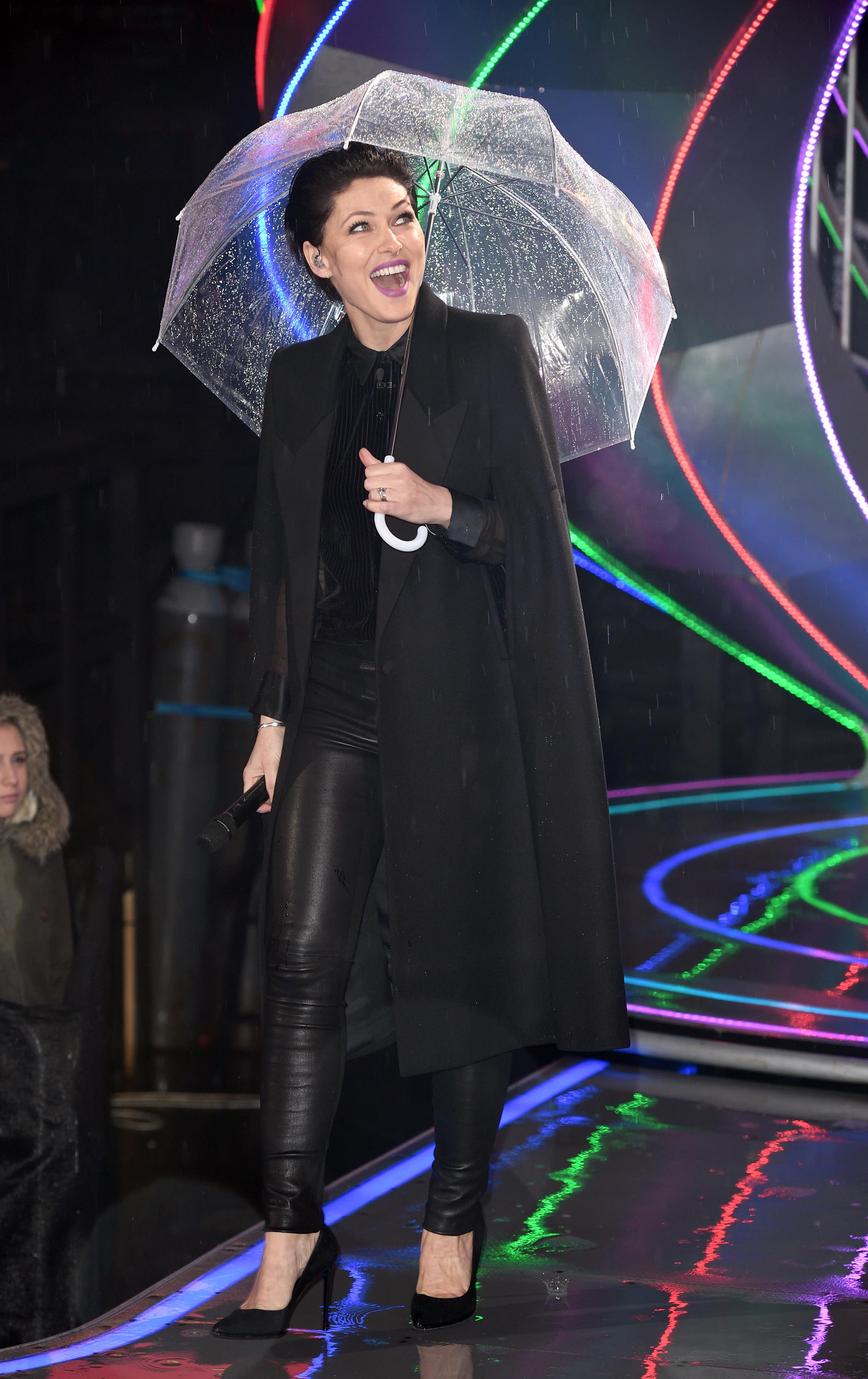 Emma Willis attends Celebrity Big Brother eviction