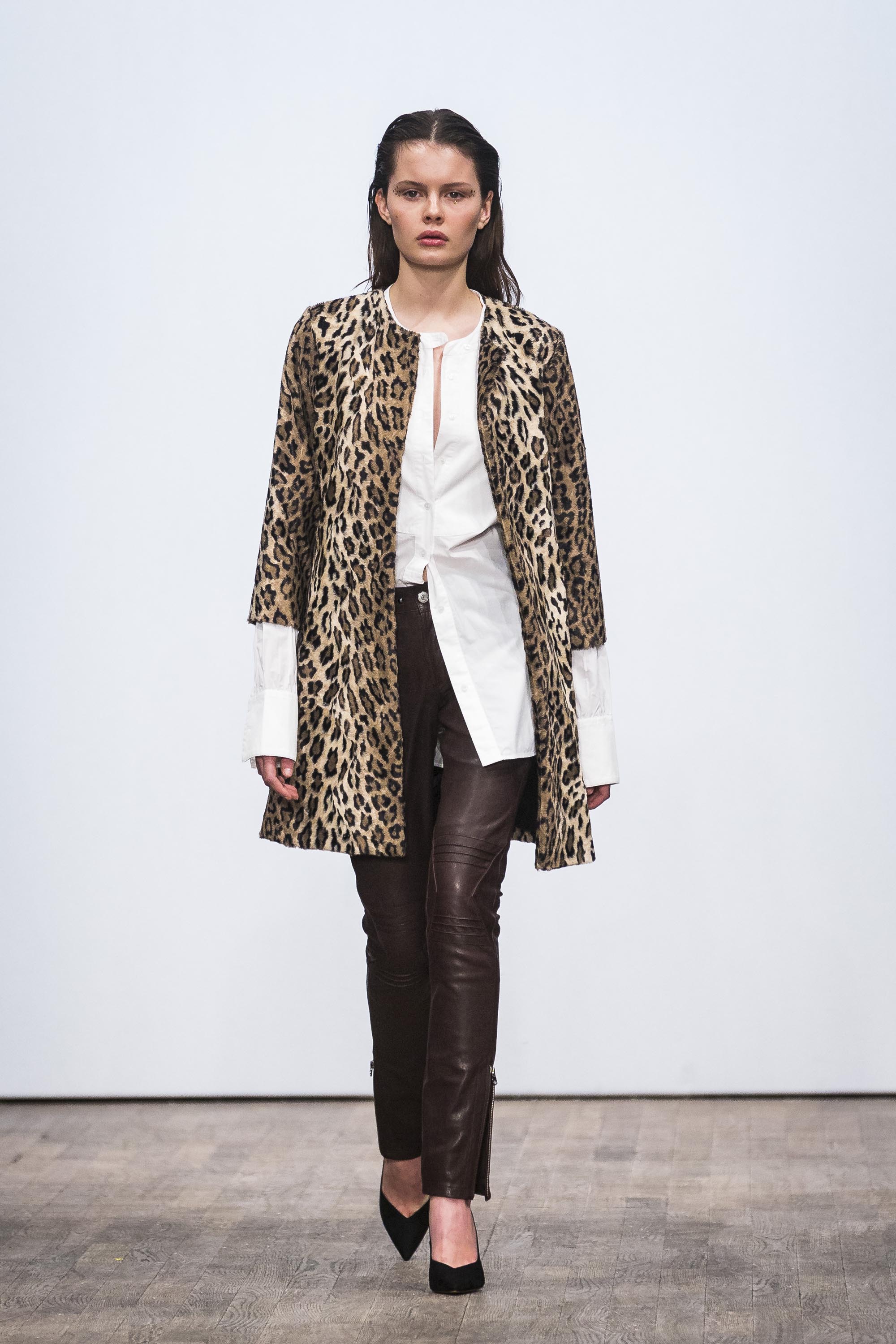 Models walk the runway during the Stockholm Fashion Week