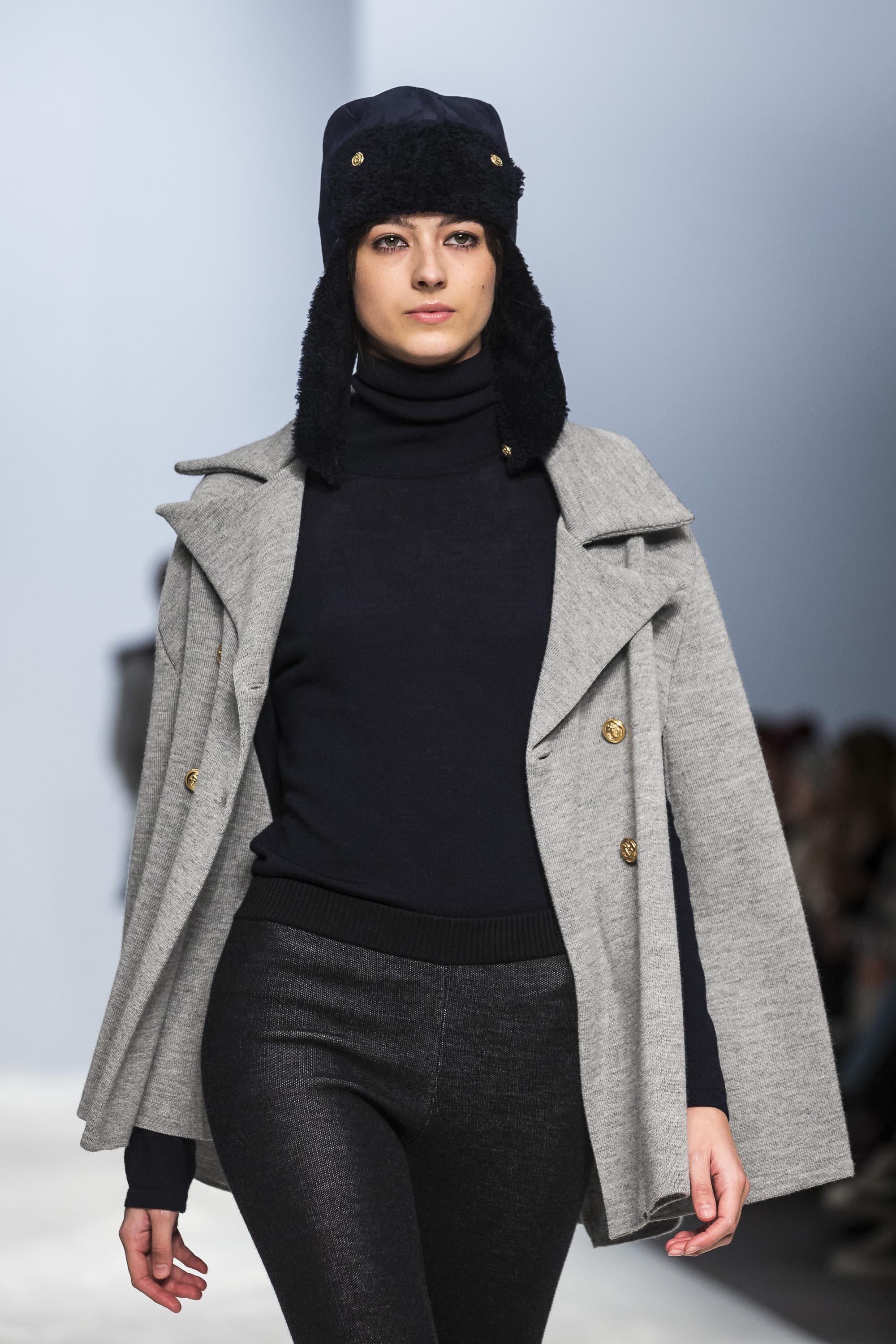 Models walk the runway during the Stockholm Fashion Week