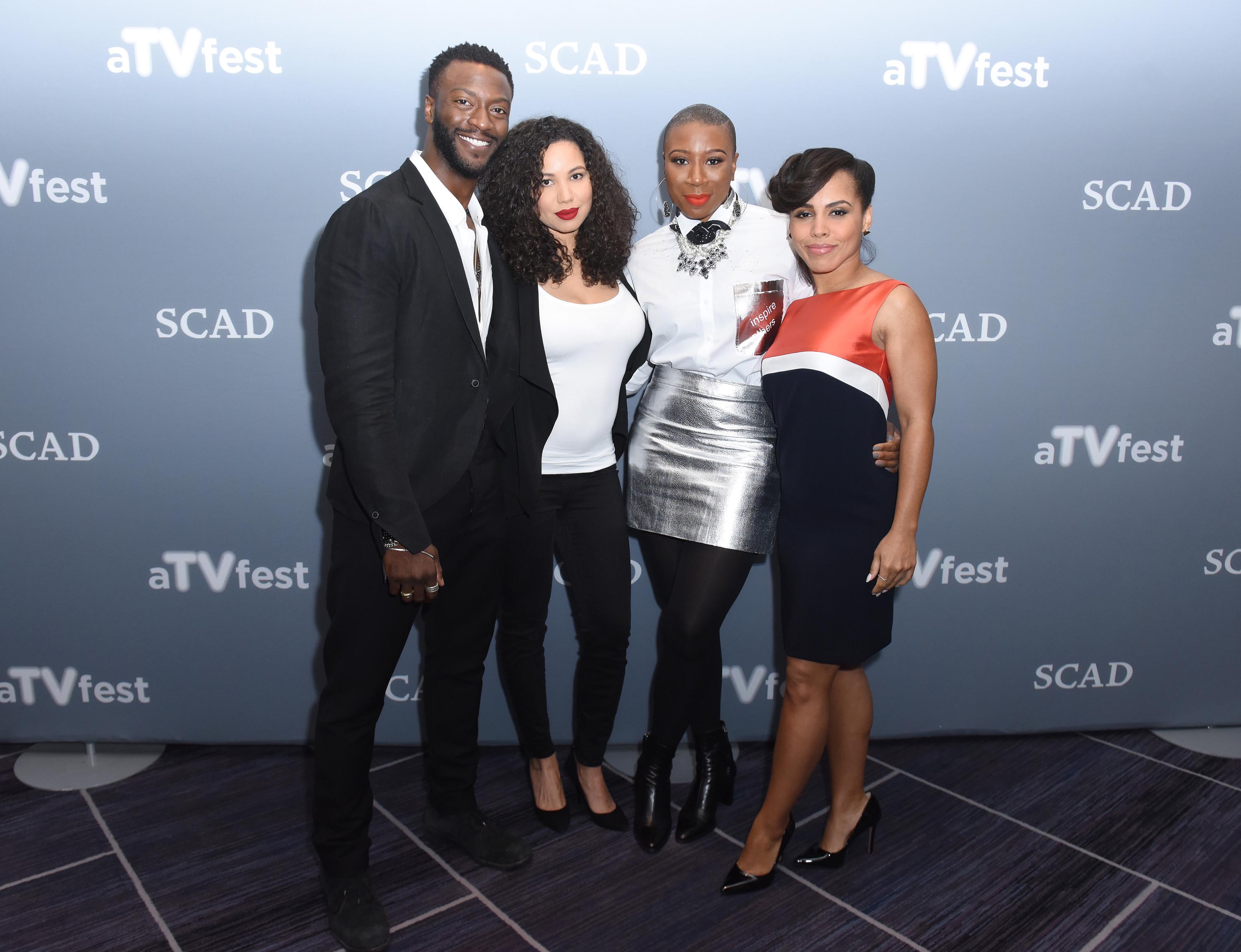 Aisha Hinds attends 5th Annual aTVfest at Four Seasons Hotel