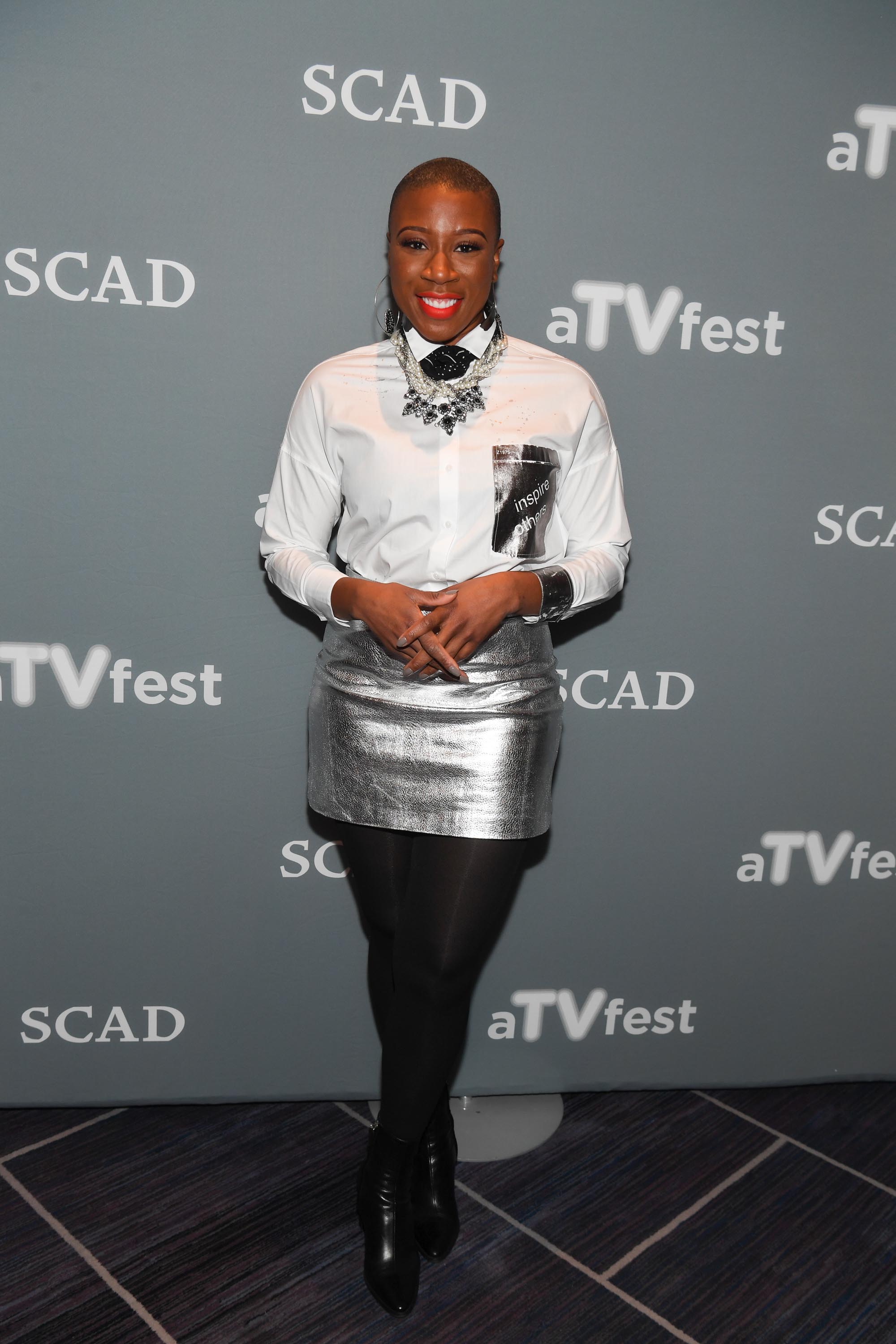 Aisha Hinds attends 5th Annual aTVfest at Four Seasons Hotel