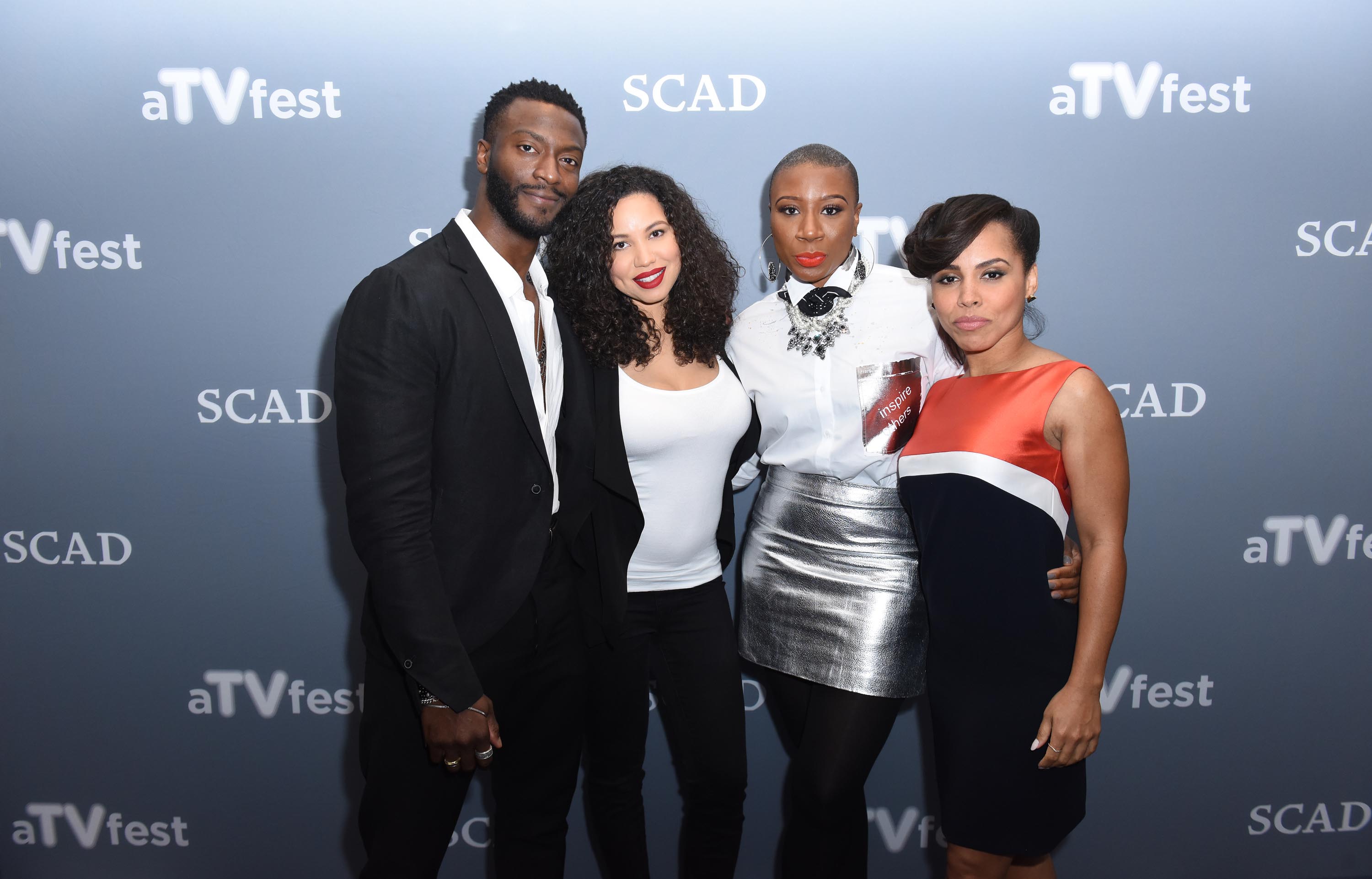 Aisha Hinds attends 5th Annual aTVfest at Four Seasons Hotel