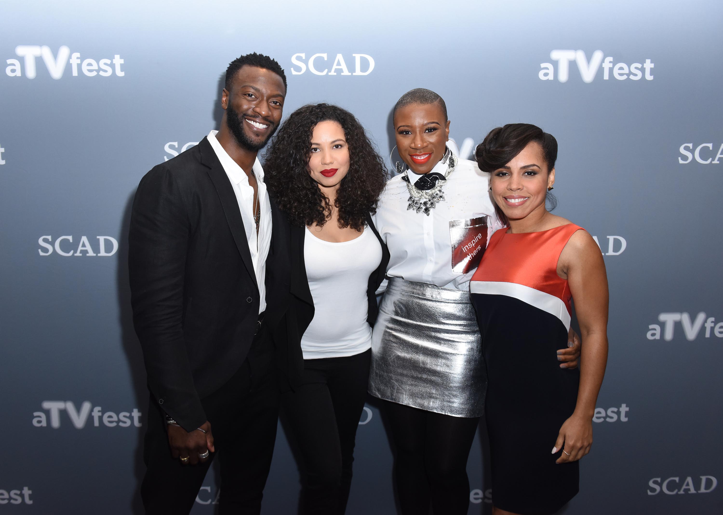 Aisha Hinds attends 5th Annual aTVfest at Four Seasons Hotel