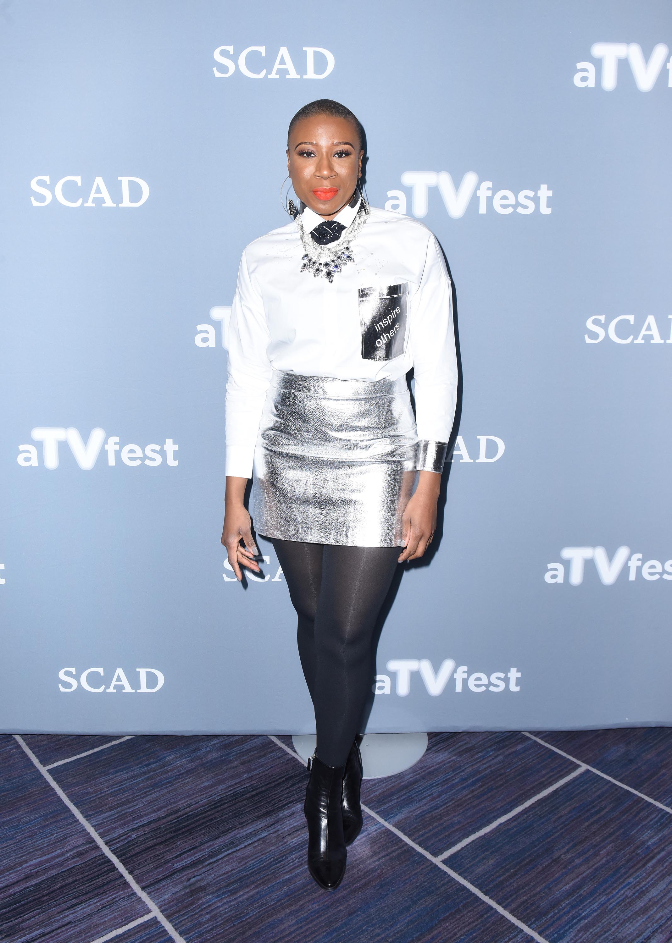 Aisha Hinds attends 5th Annual aTVfest at Four Seasons Hotel