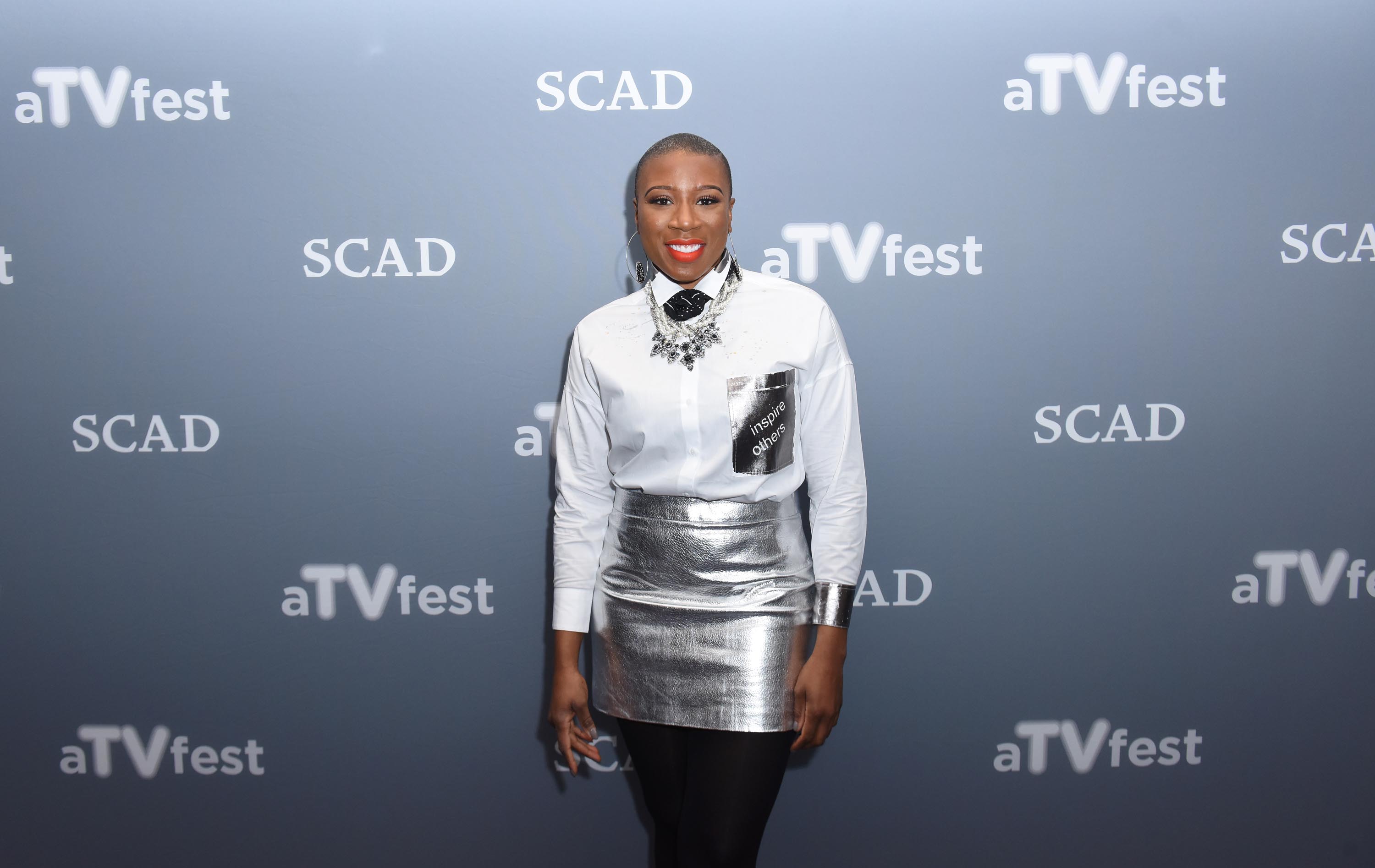 Aisha Hinds attends 5th Annual aTVfest at Four Seasons Hotel