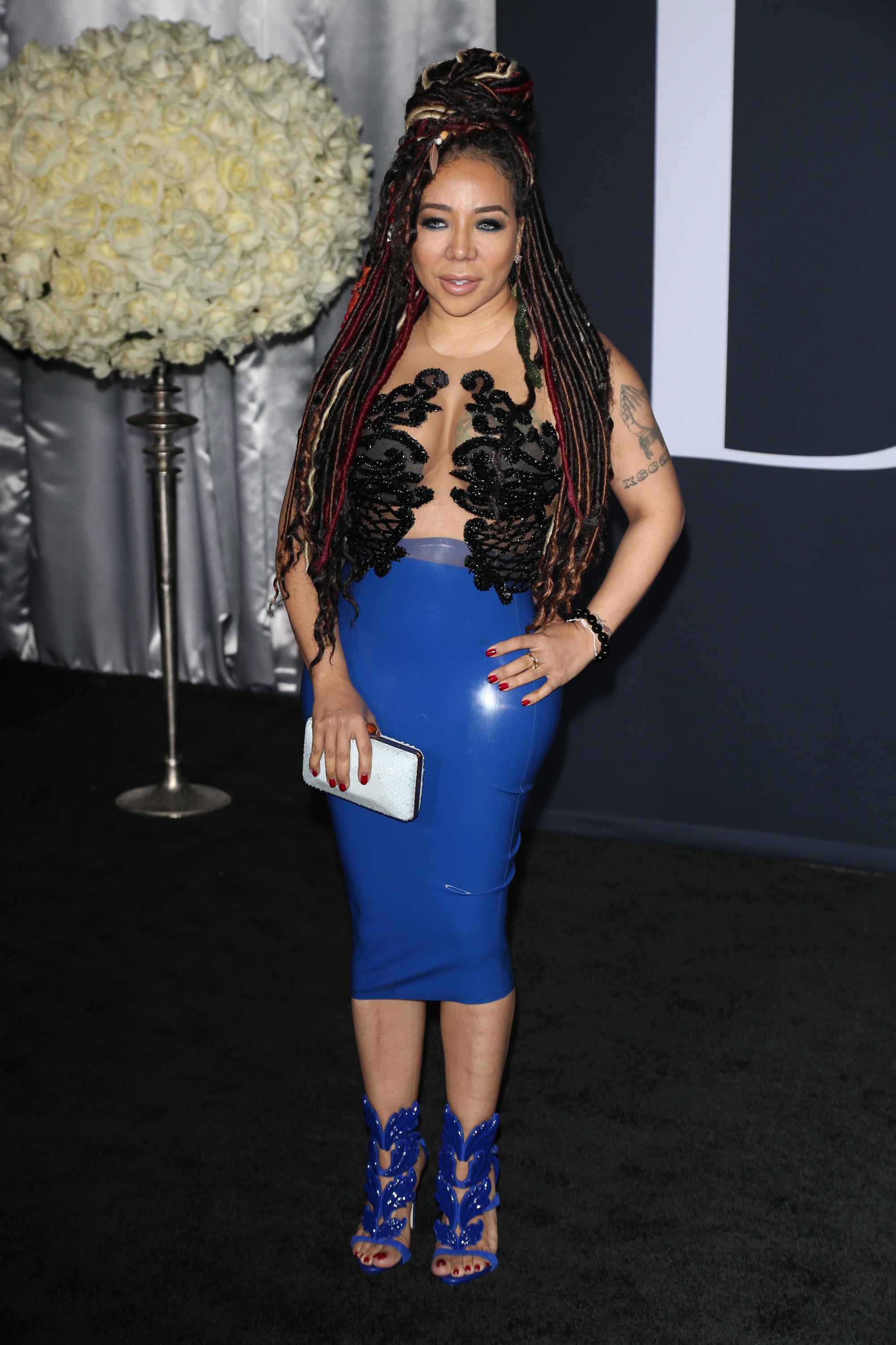 Tameka Cottle arrives at the premiere of Universal Pictures’ ‘Fifty Shades Darker’