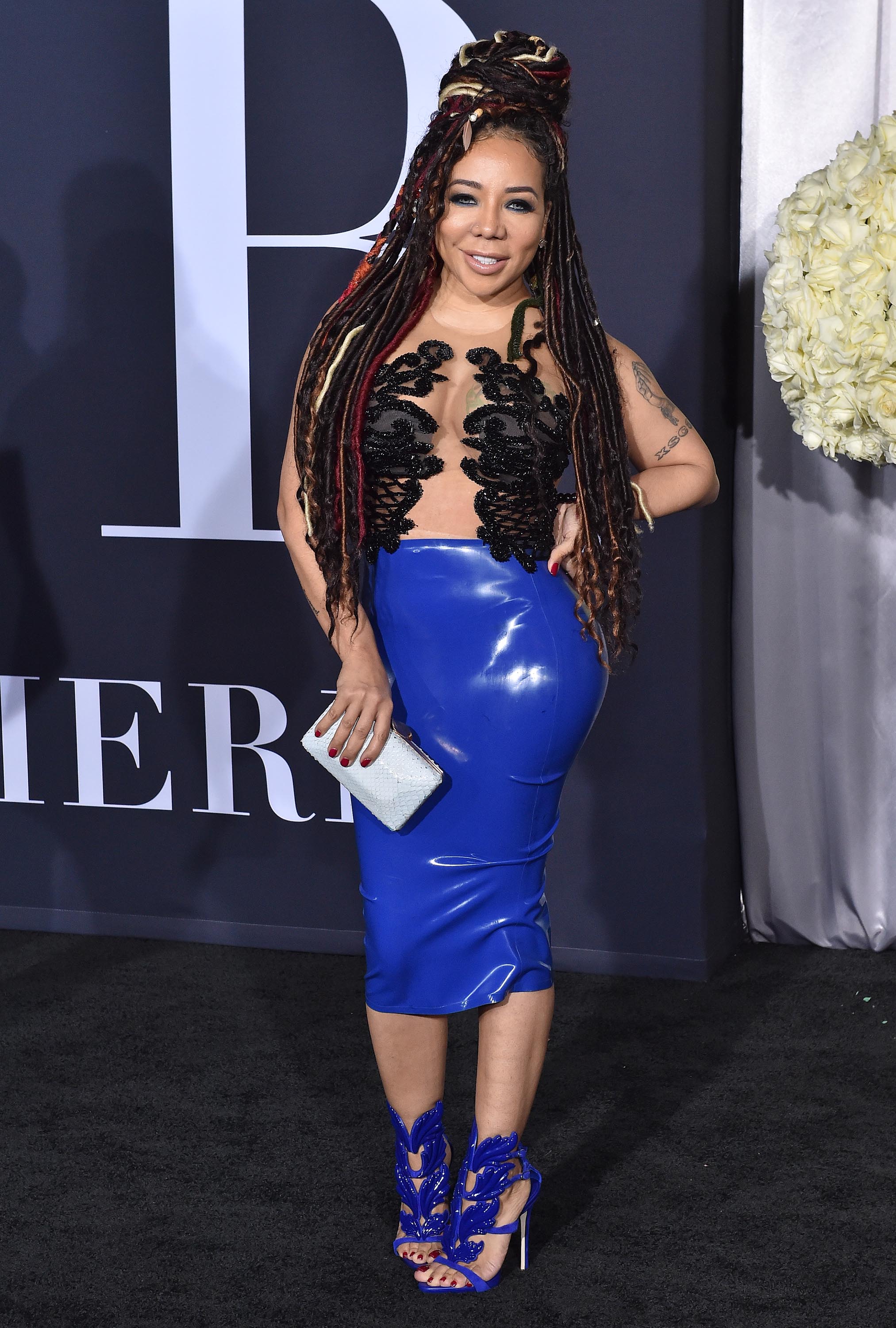 Tameka Cottle arrives at the premiere of Universal Pictures’ ‘Fifty Shades Darker’