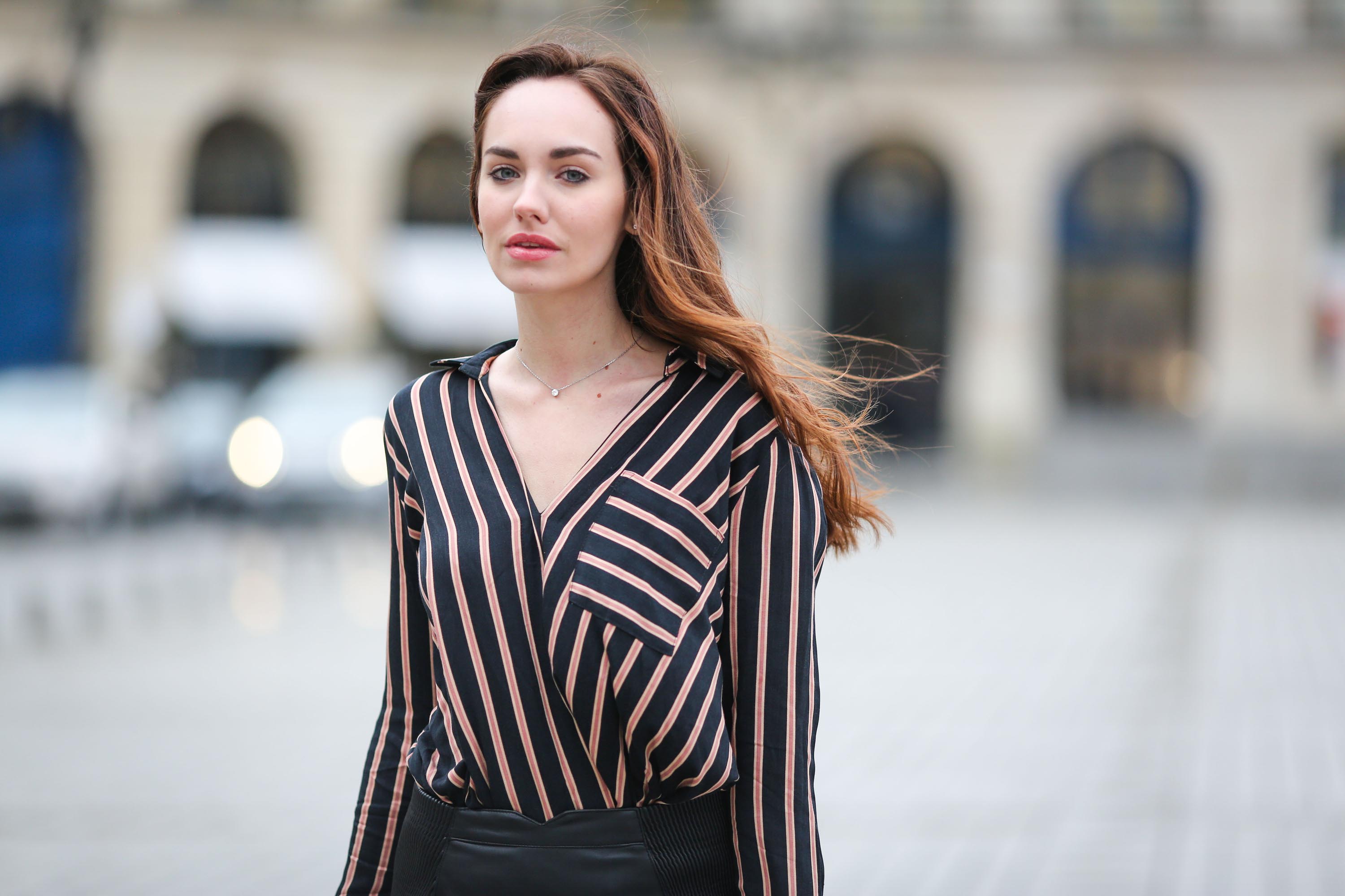 Ophelie Duvillard street style in Paris