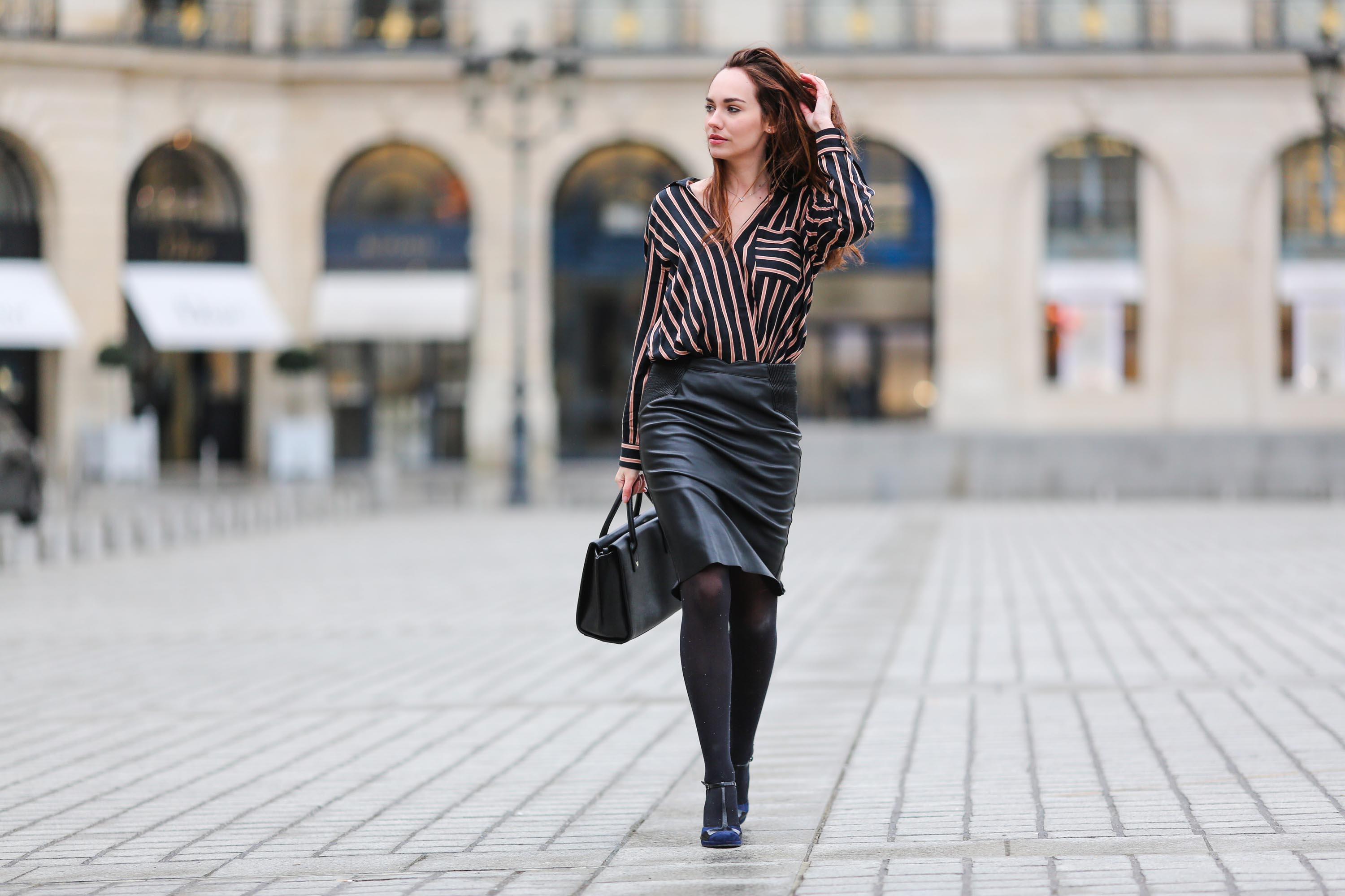 Ophelie Duvillard street style in Paris