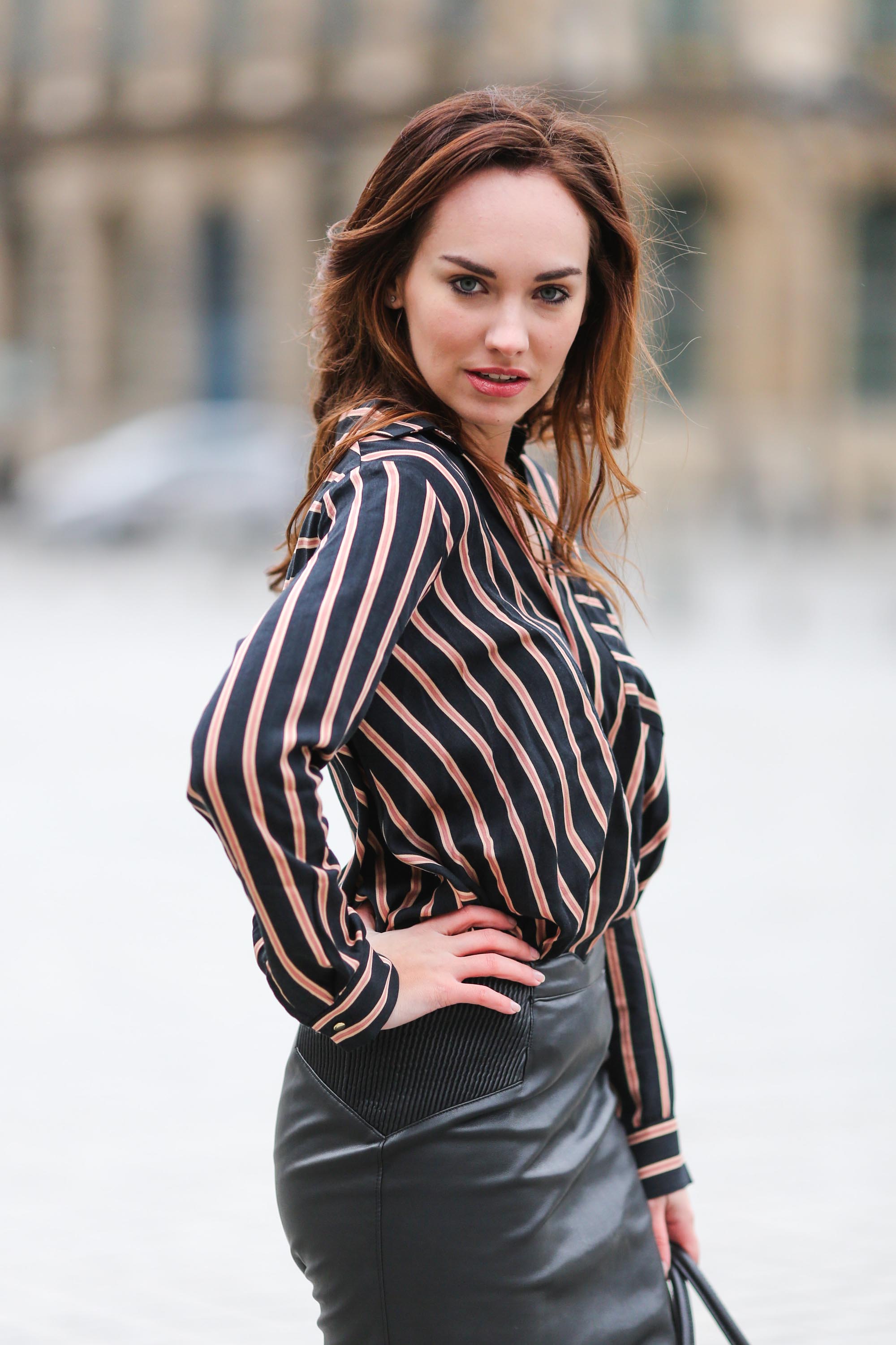 Ophelie Duvillard street style in Paris