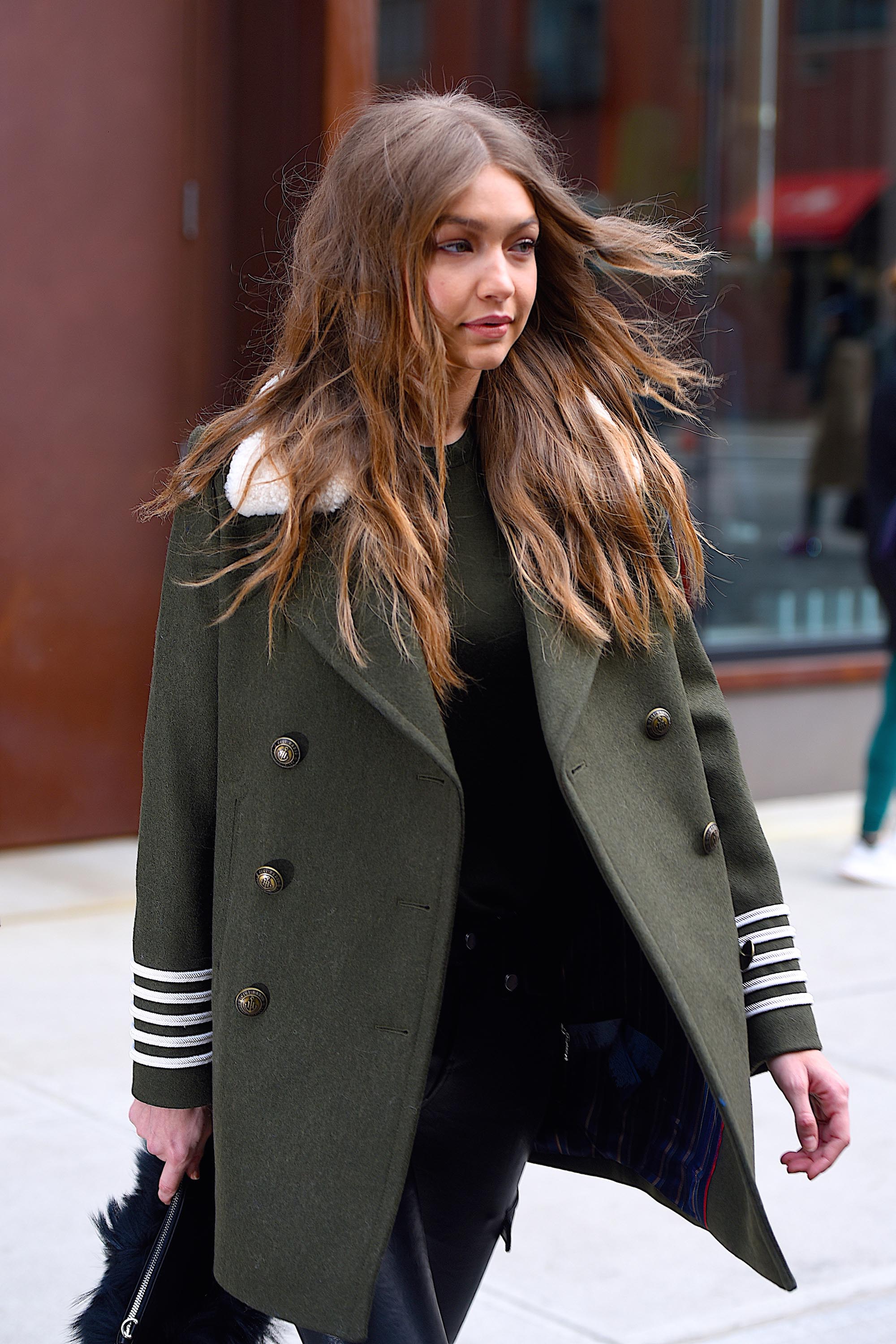 Gigi Hadid is seen in NYC