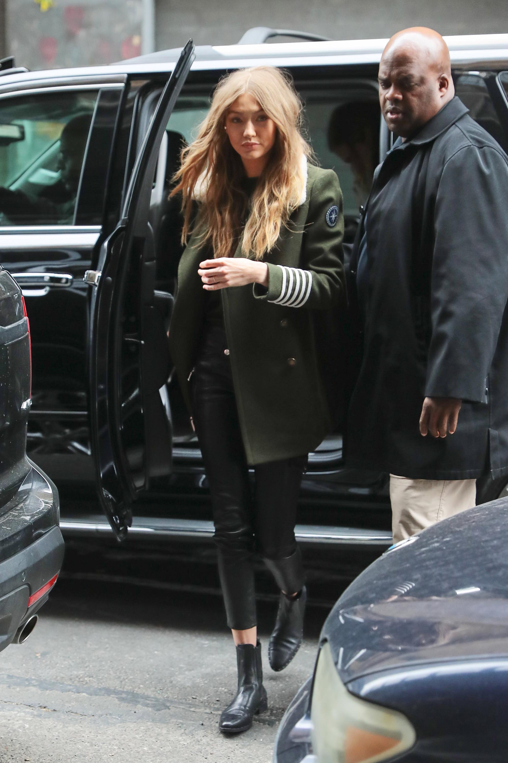 Gigi Hadid is seen in NYC