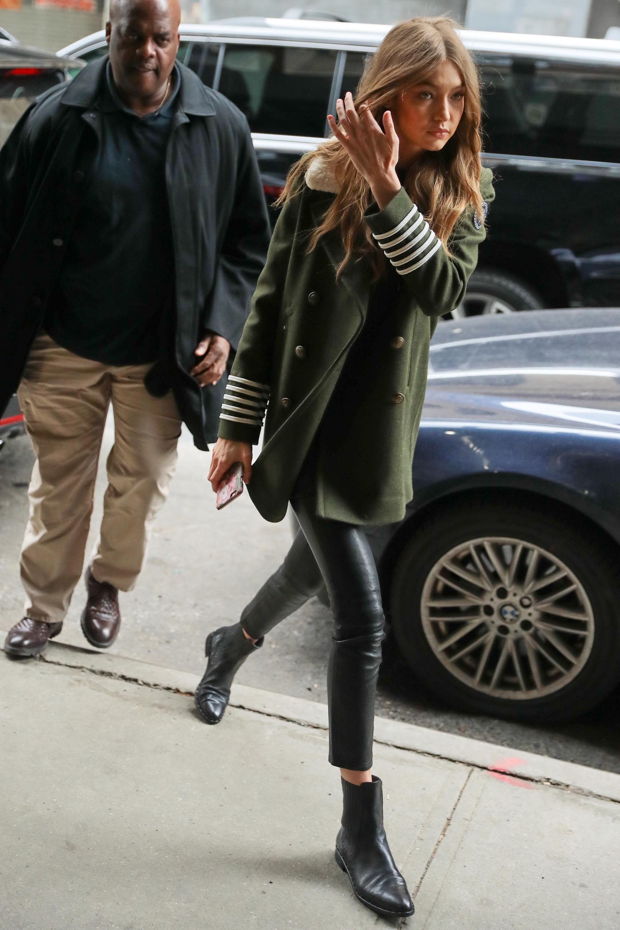 Gigi Hadid is seen in NYC