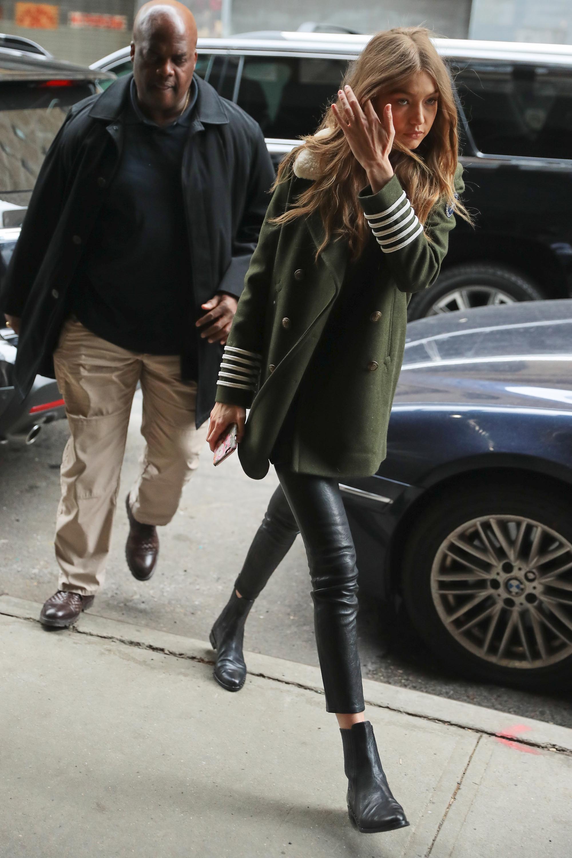 Gigi Hadid is seen in NYC