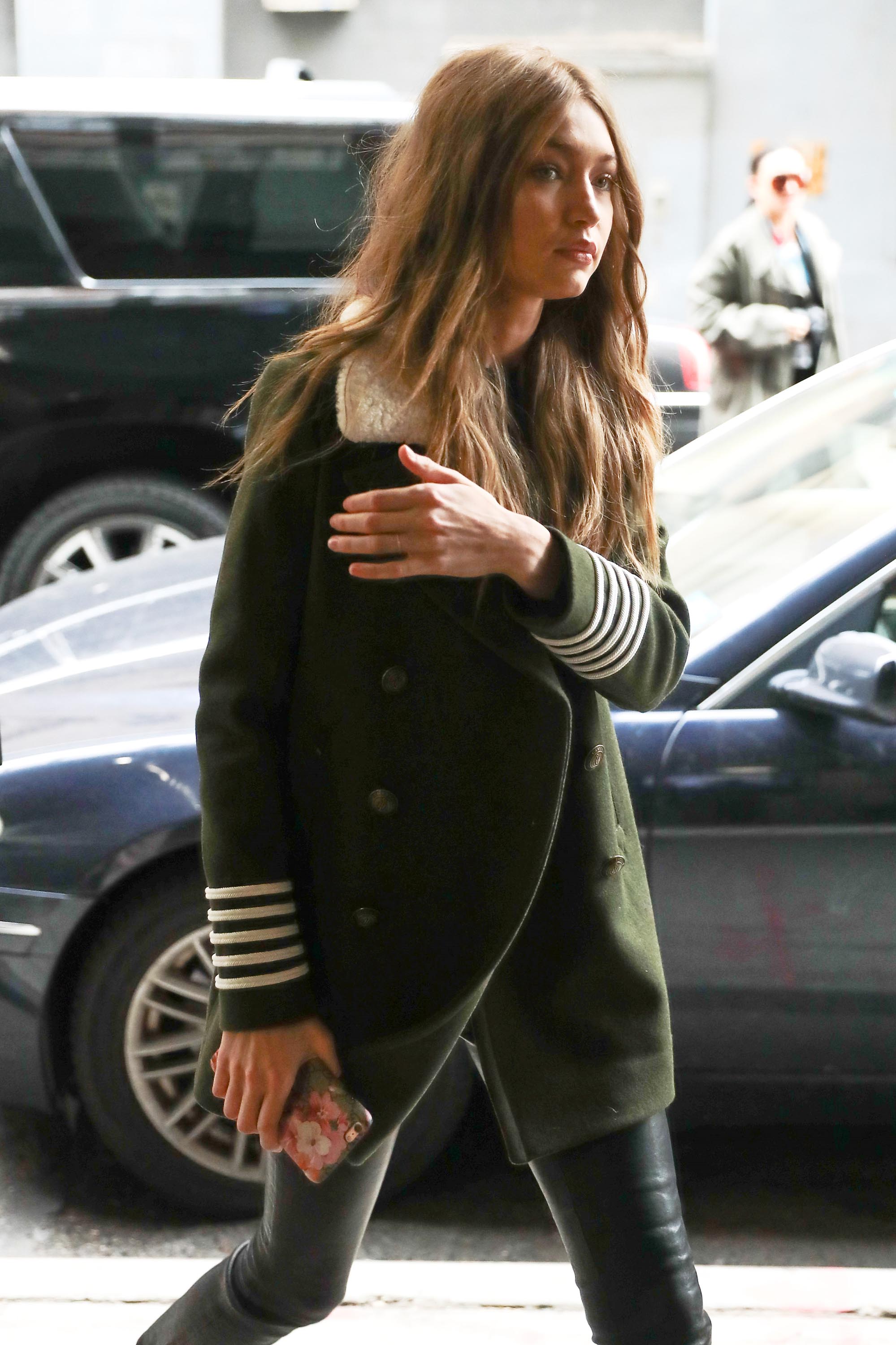 Gigi Hadid is seen in NYC