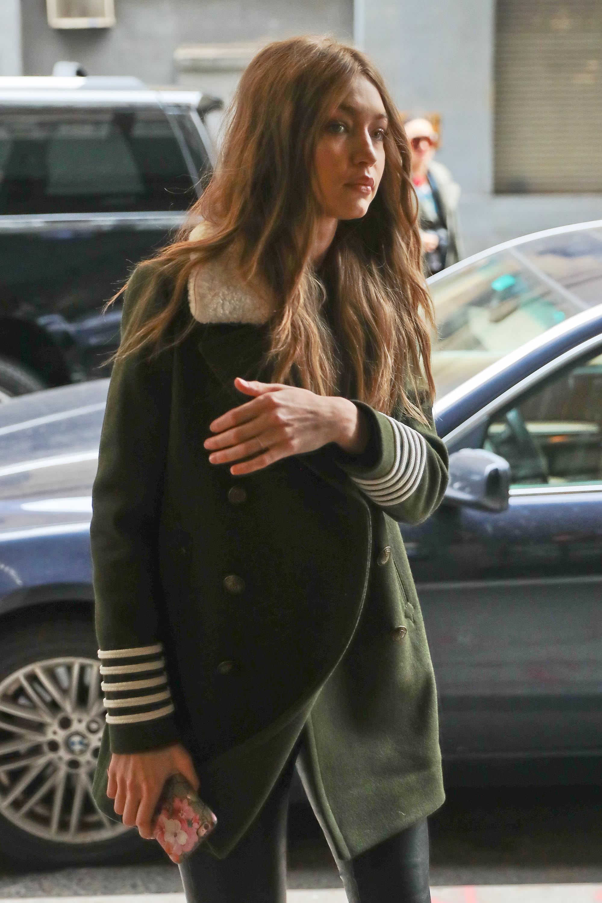 Gigi Hadid is seen in NYC