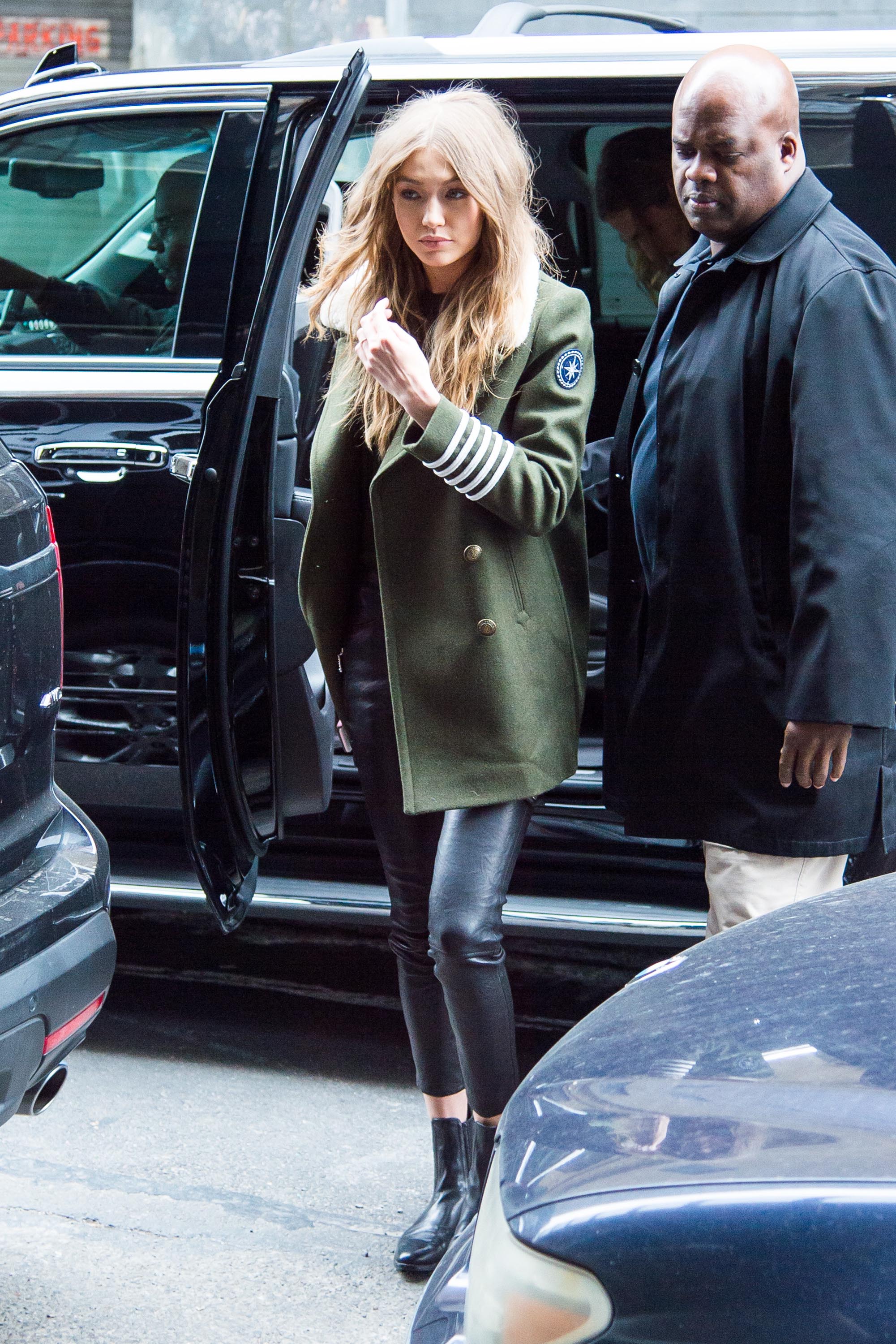 Gigi Hadid is seen in NYC