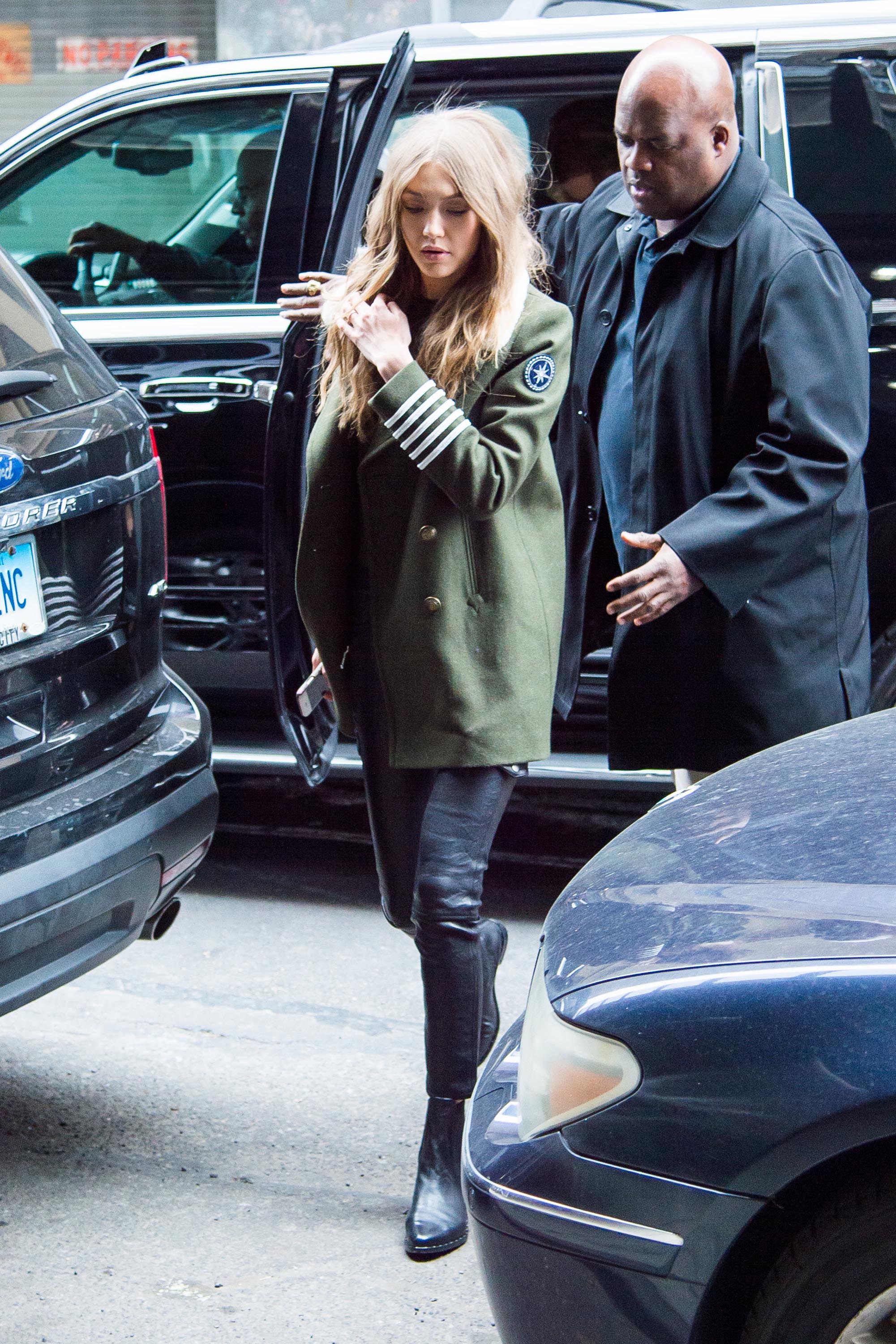 Gigi Hadid is seen in NYC