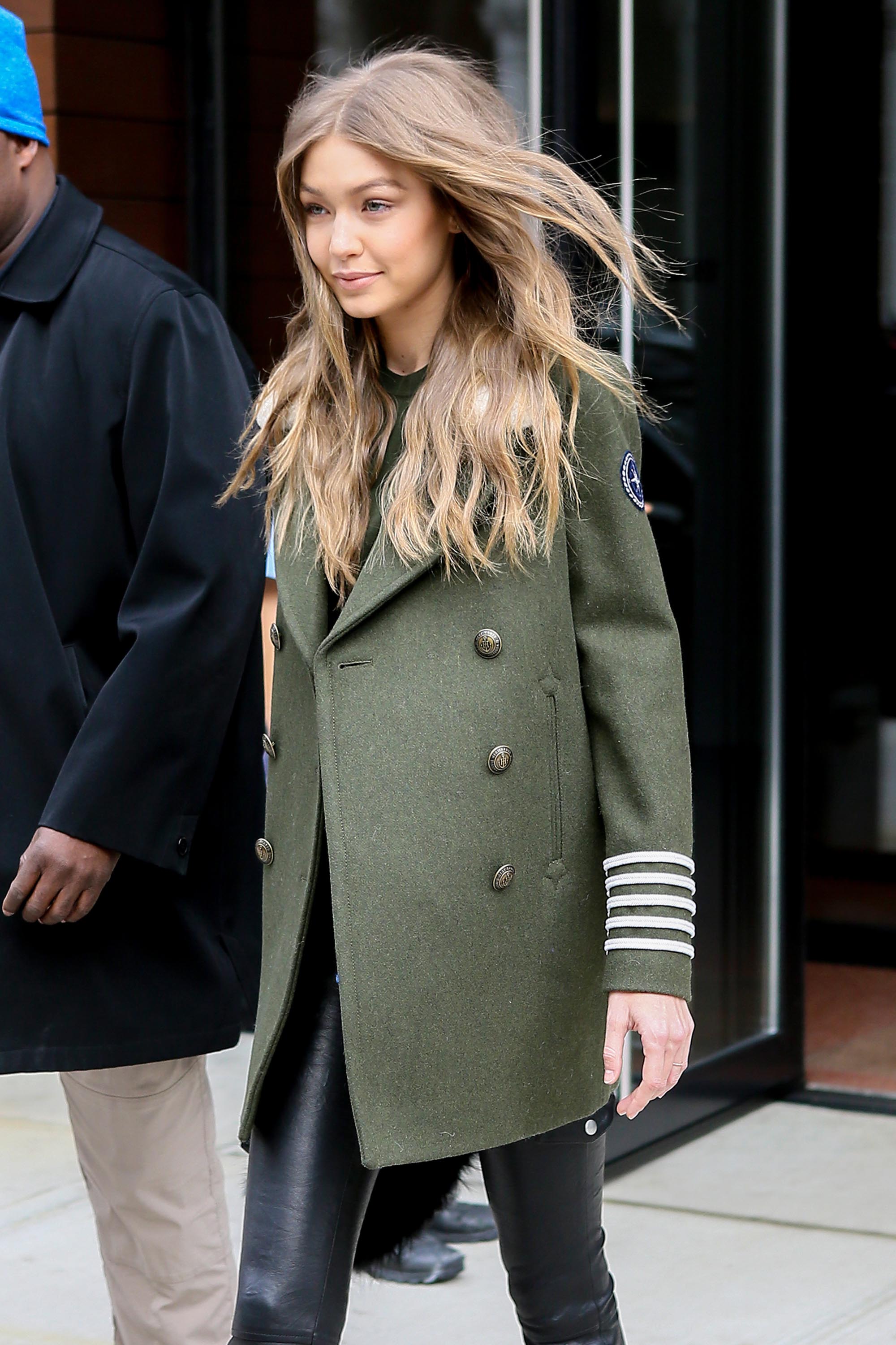 Gigi Hadid is seen in NYC