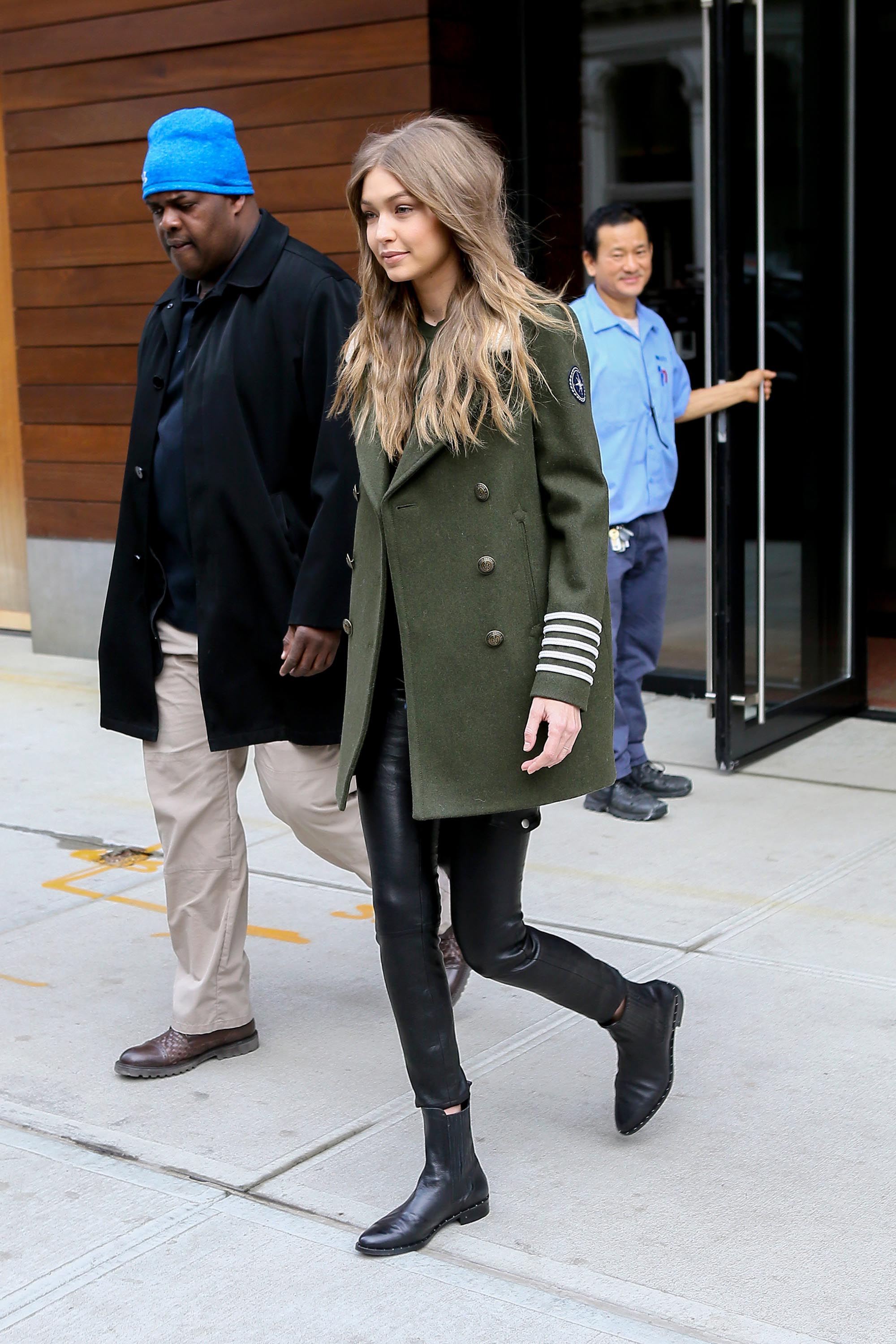 Gigi Hadid is seen in NYC