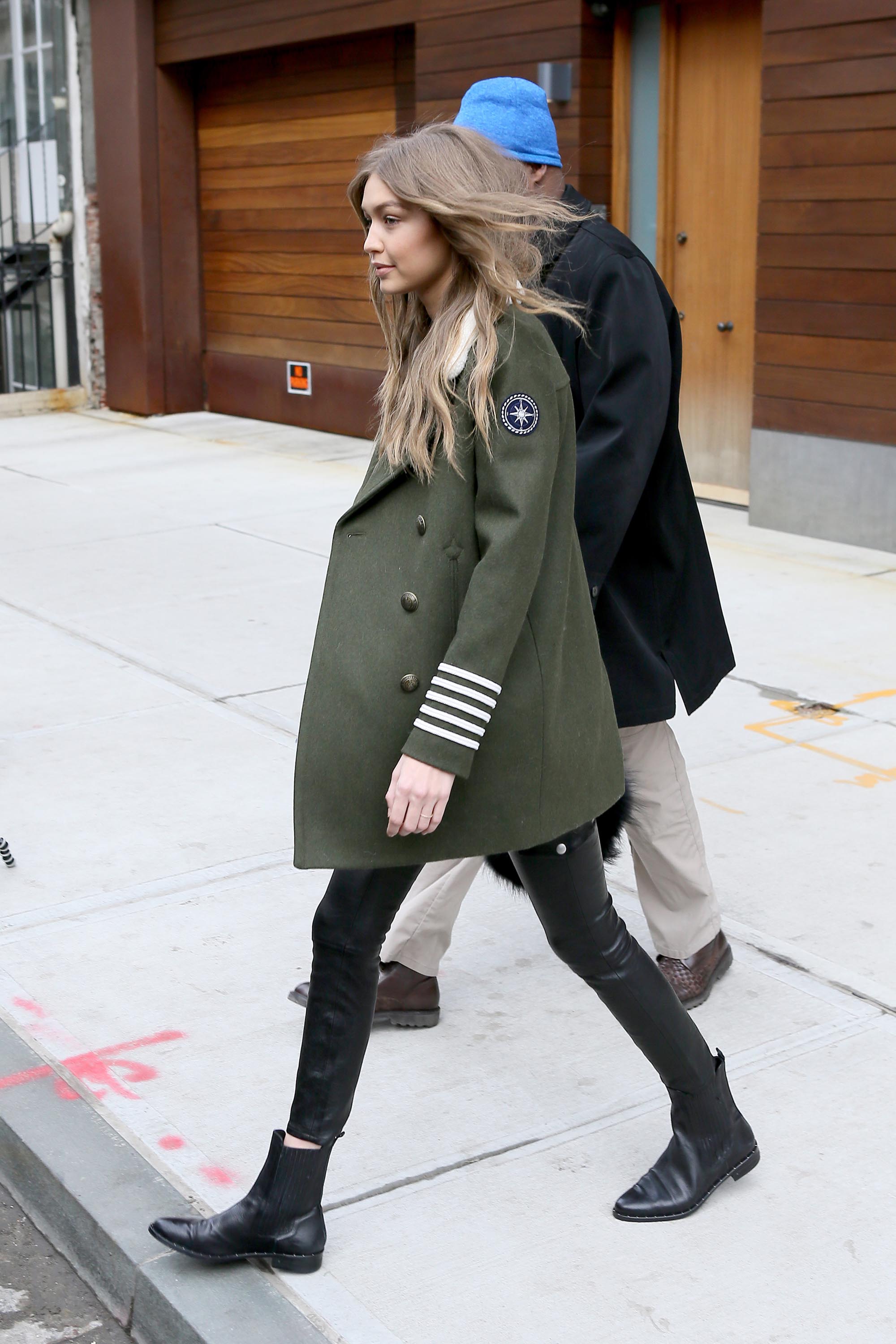 Gigi Hadid is seen in NYC