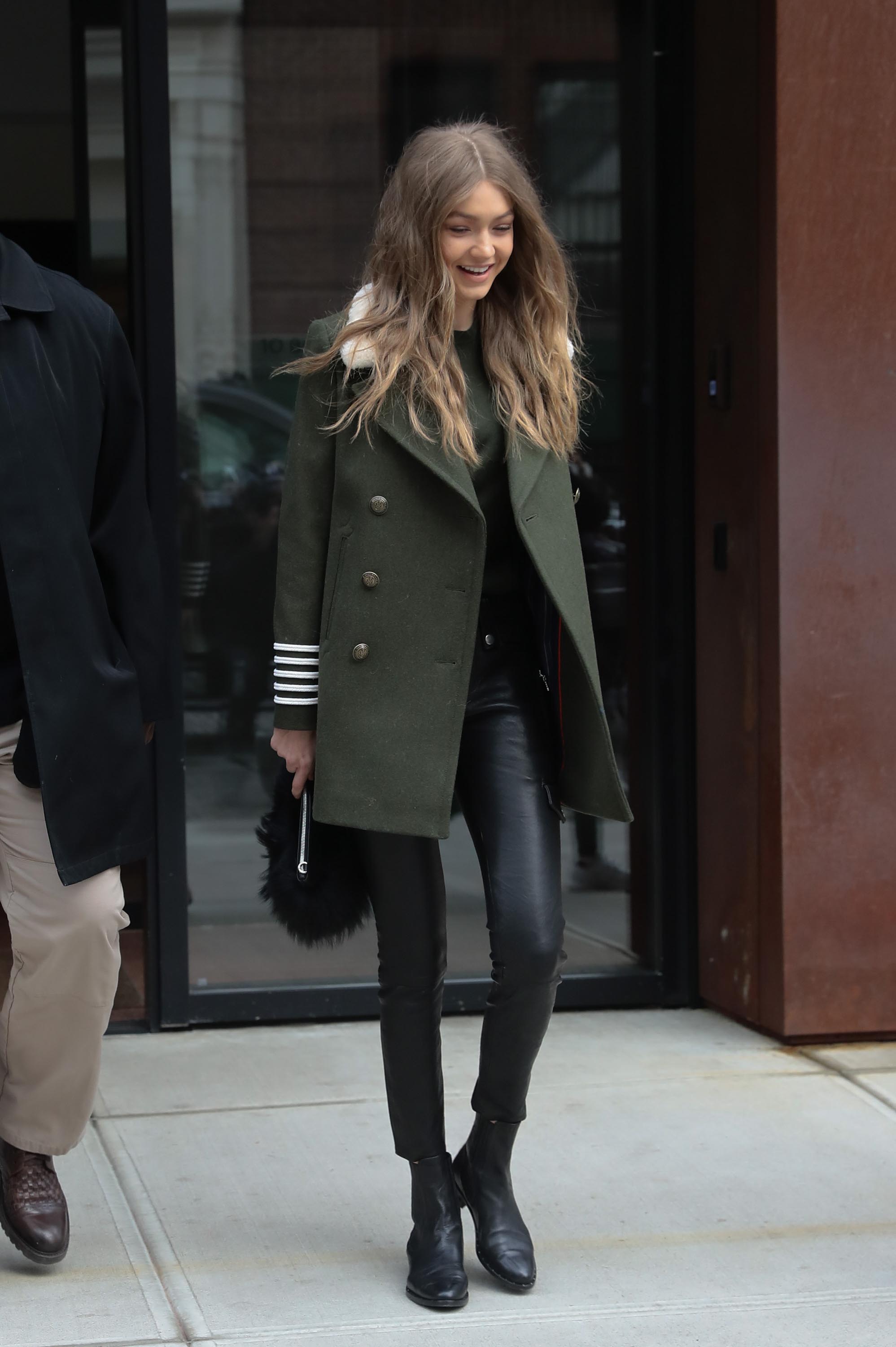 Gigi Hadid is seen in NYC