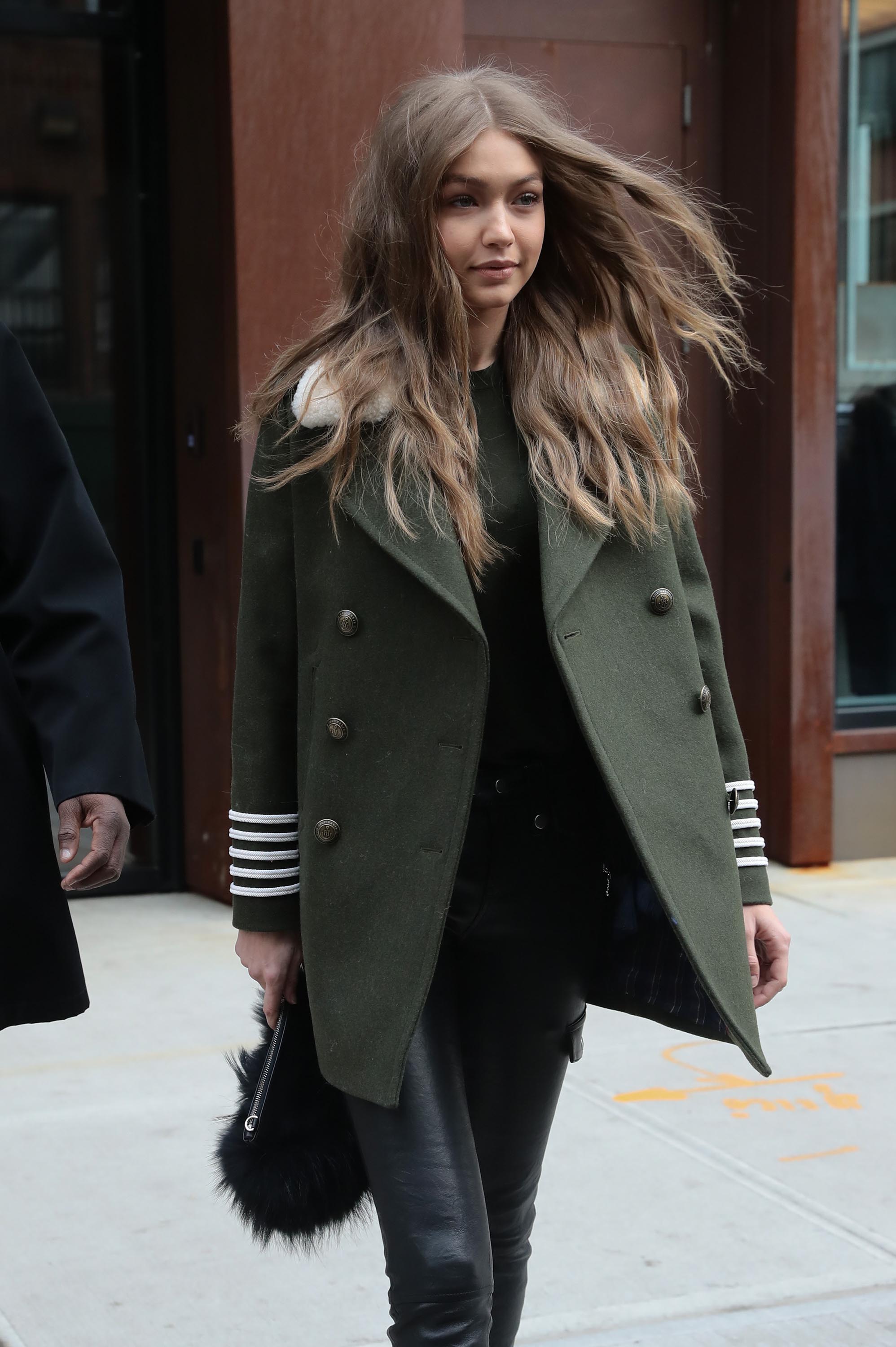 Gigi Hadid is seen in NYC