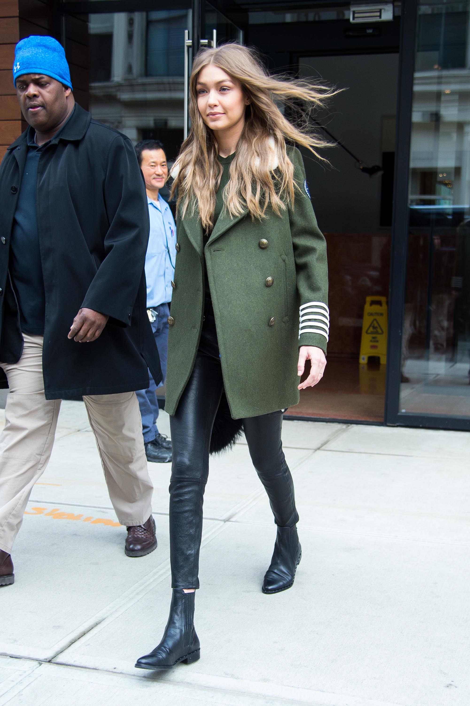 Gigi Hadid is seen in NYC