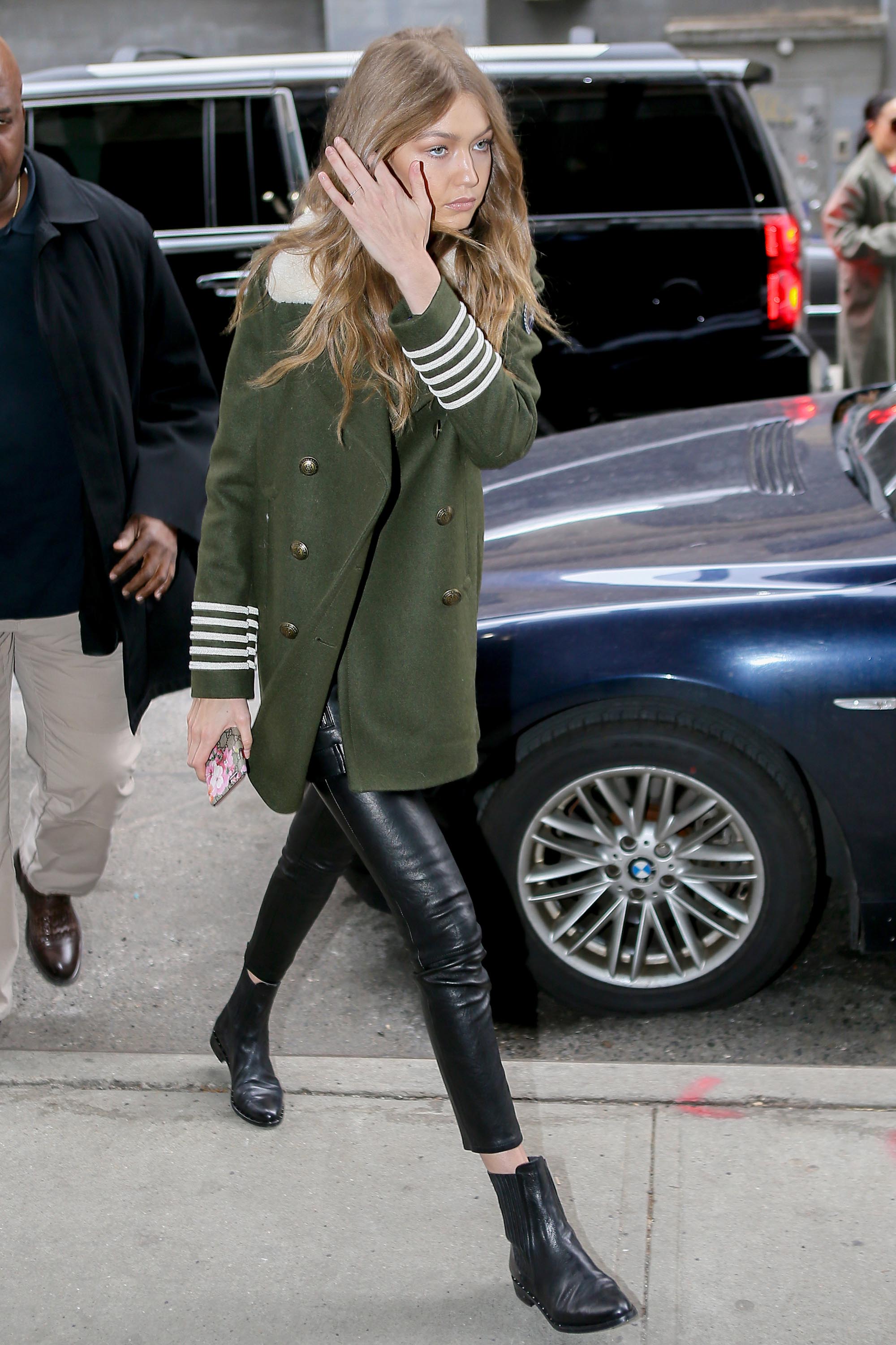 Gigi Hadid is seen in NYC